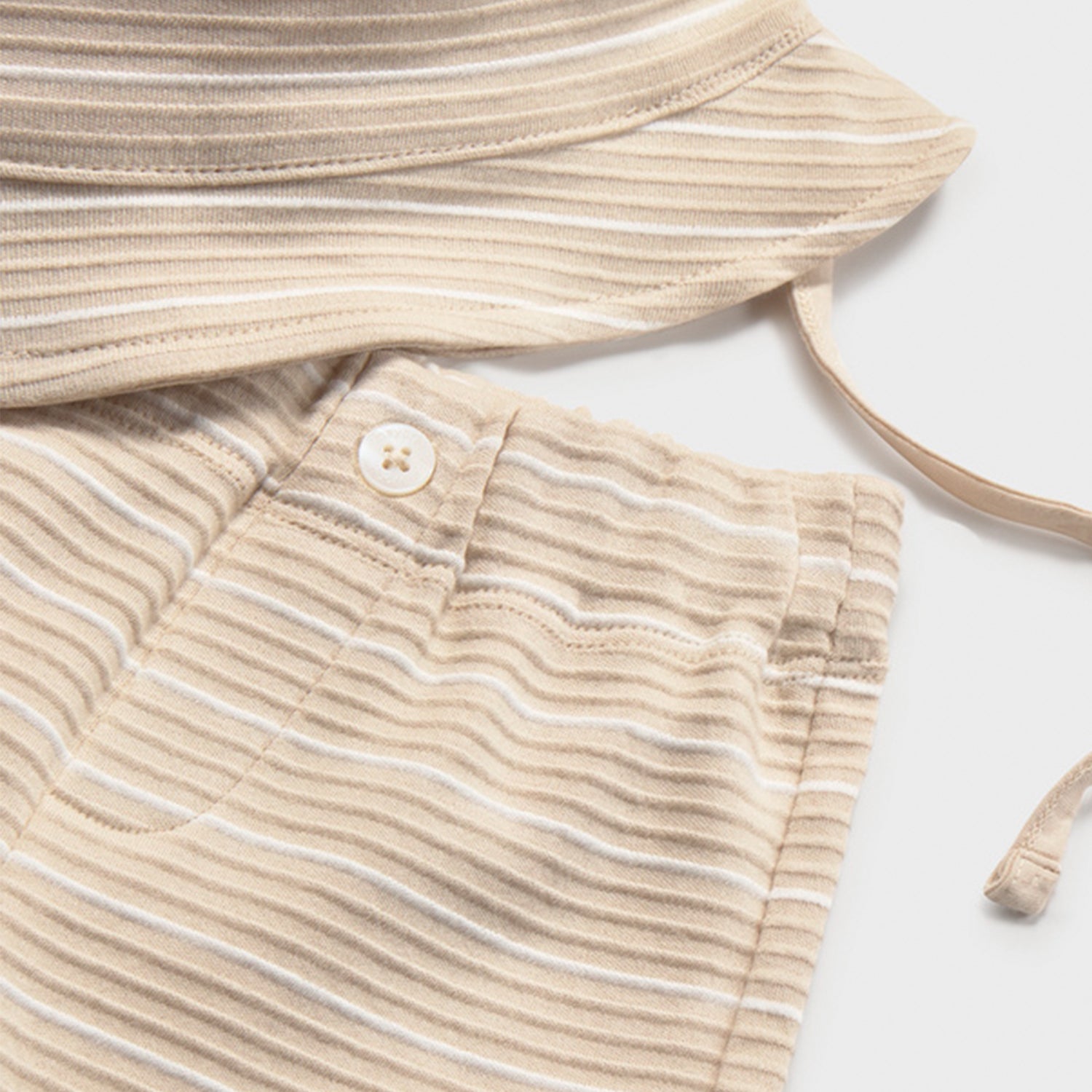 Beige 3 Piece Short Set