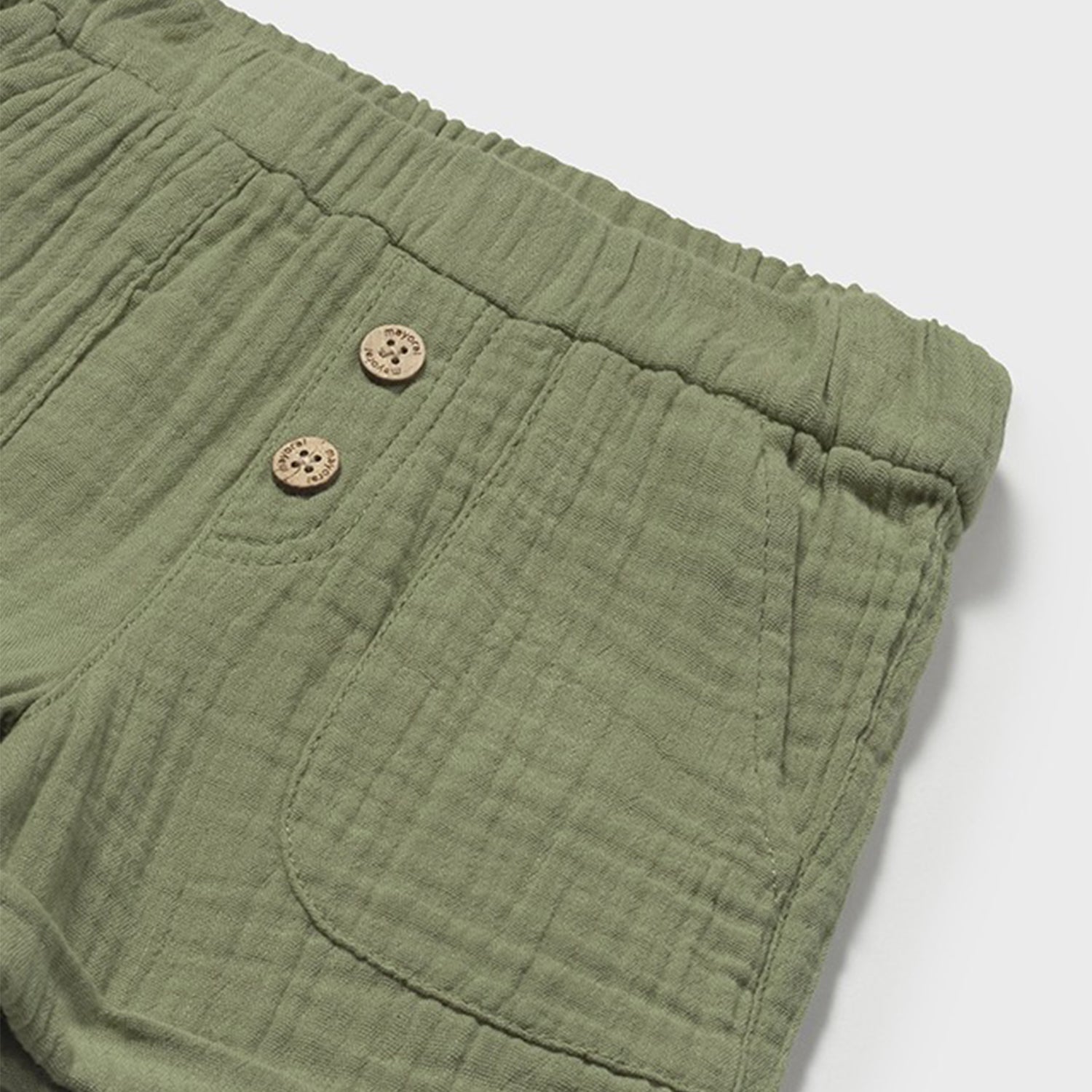 Khaki Crepe Short Set