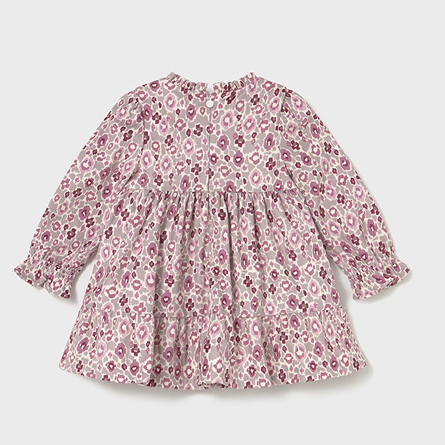 Plum Printed Velvet Dress