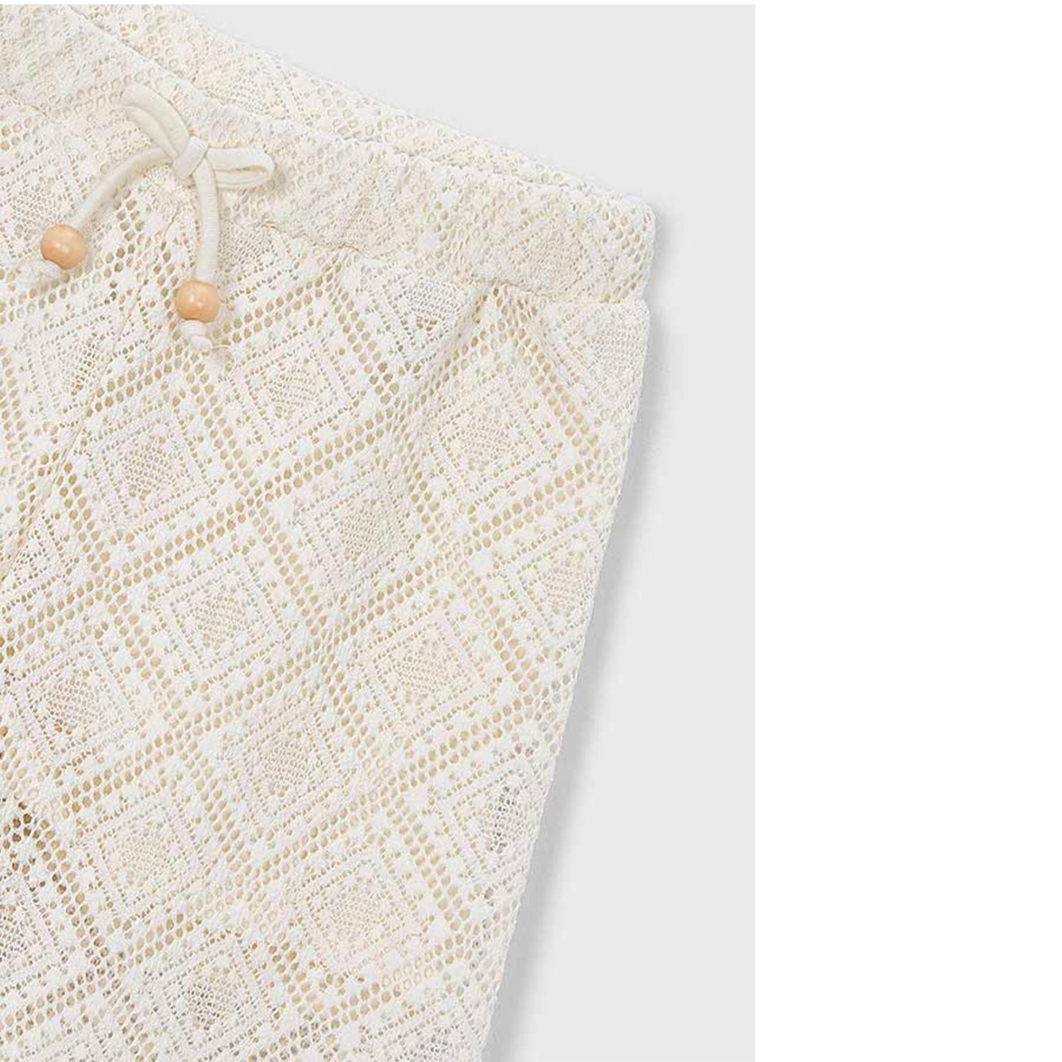 Ivory Crochet 3 Piece Trouser Set