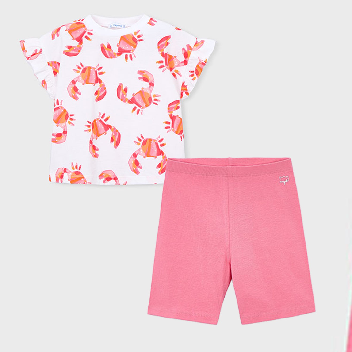 Crab Print Cycling Set