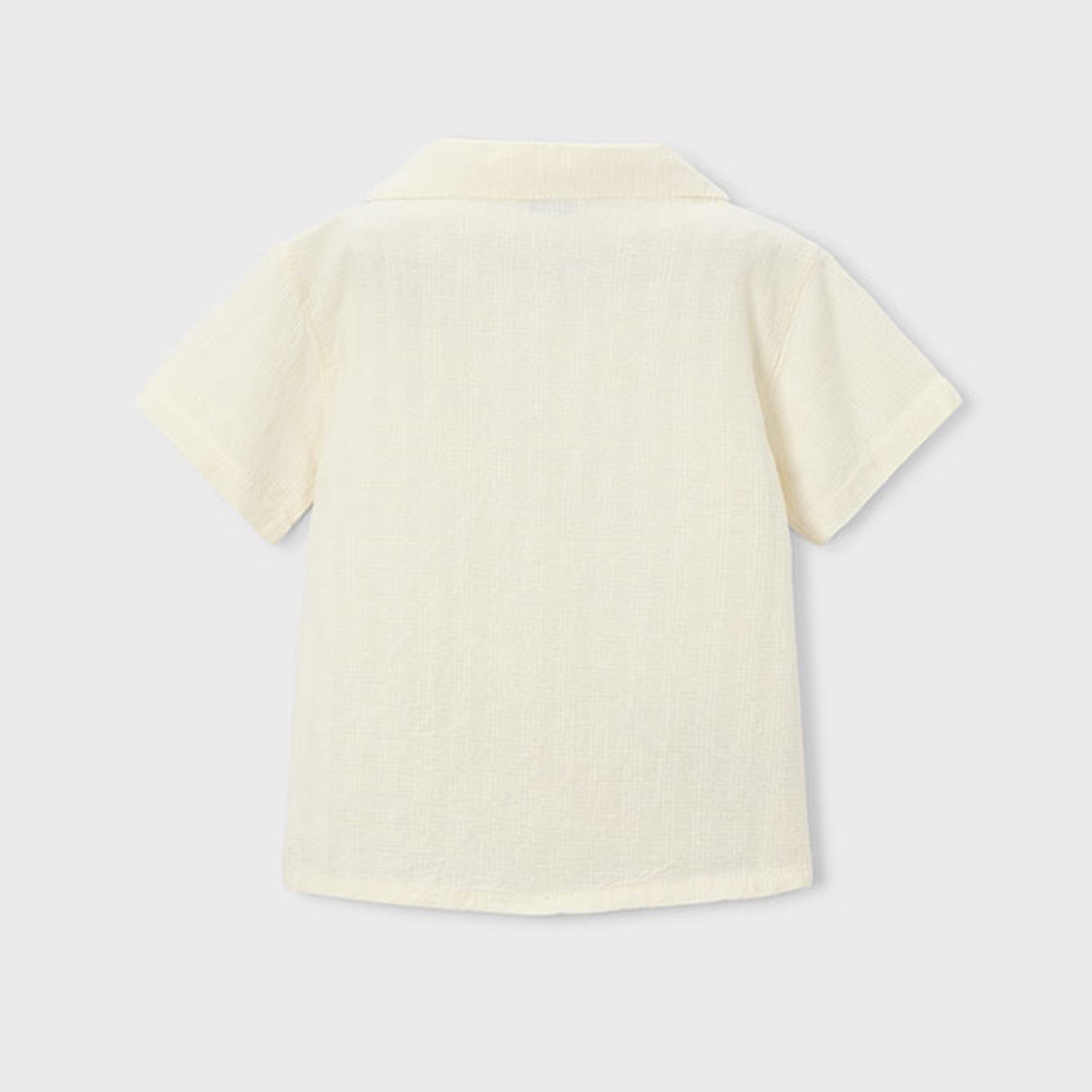 Cream Embroided Shirt Set