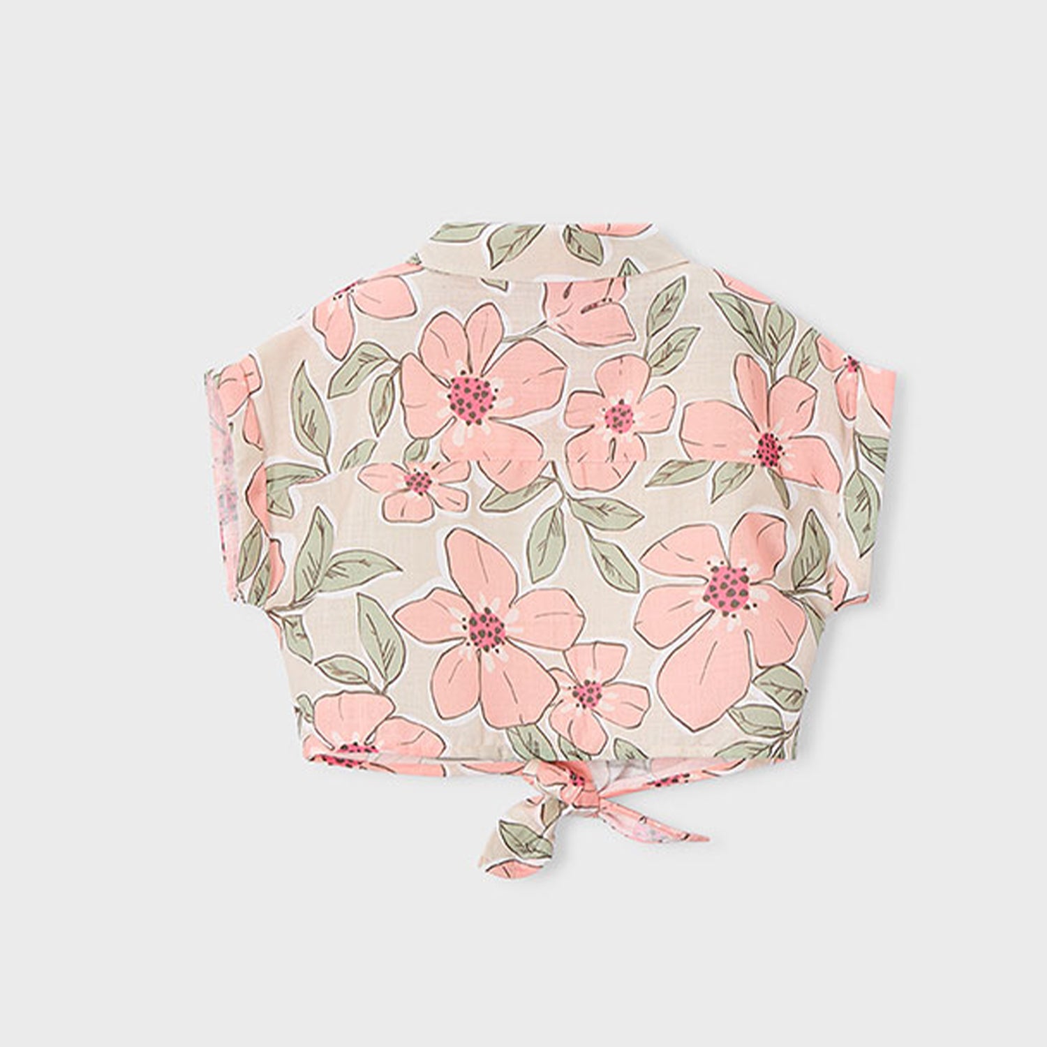 Tangerine Floral Short Set