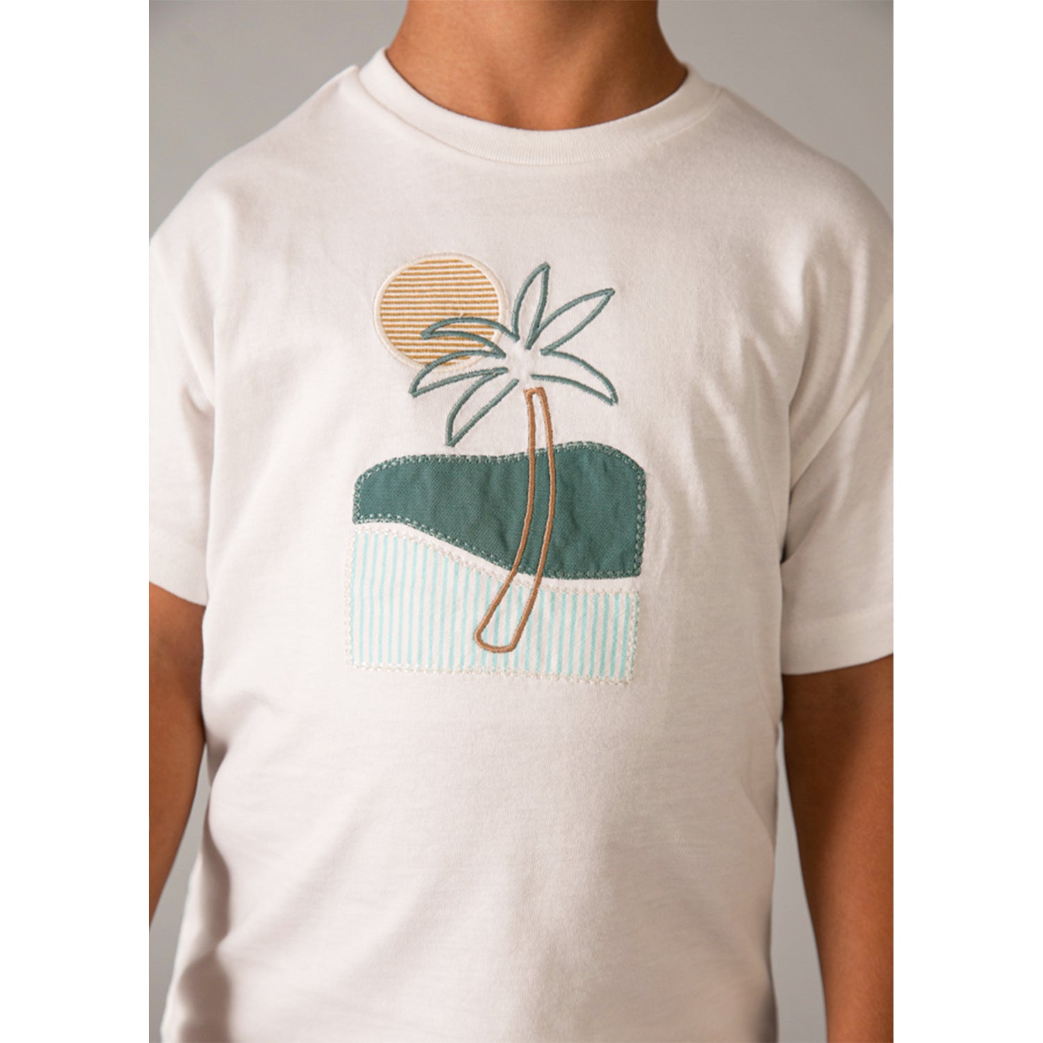 Beige Pin Stripe Short Set