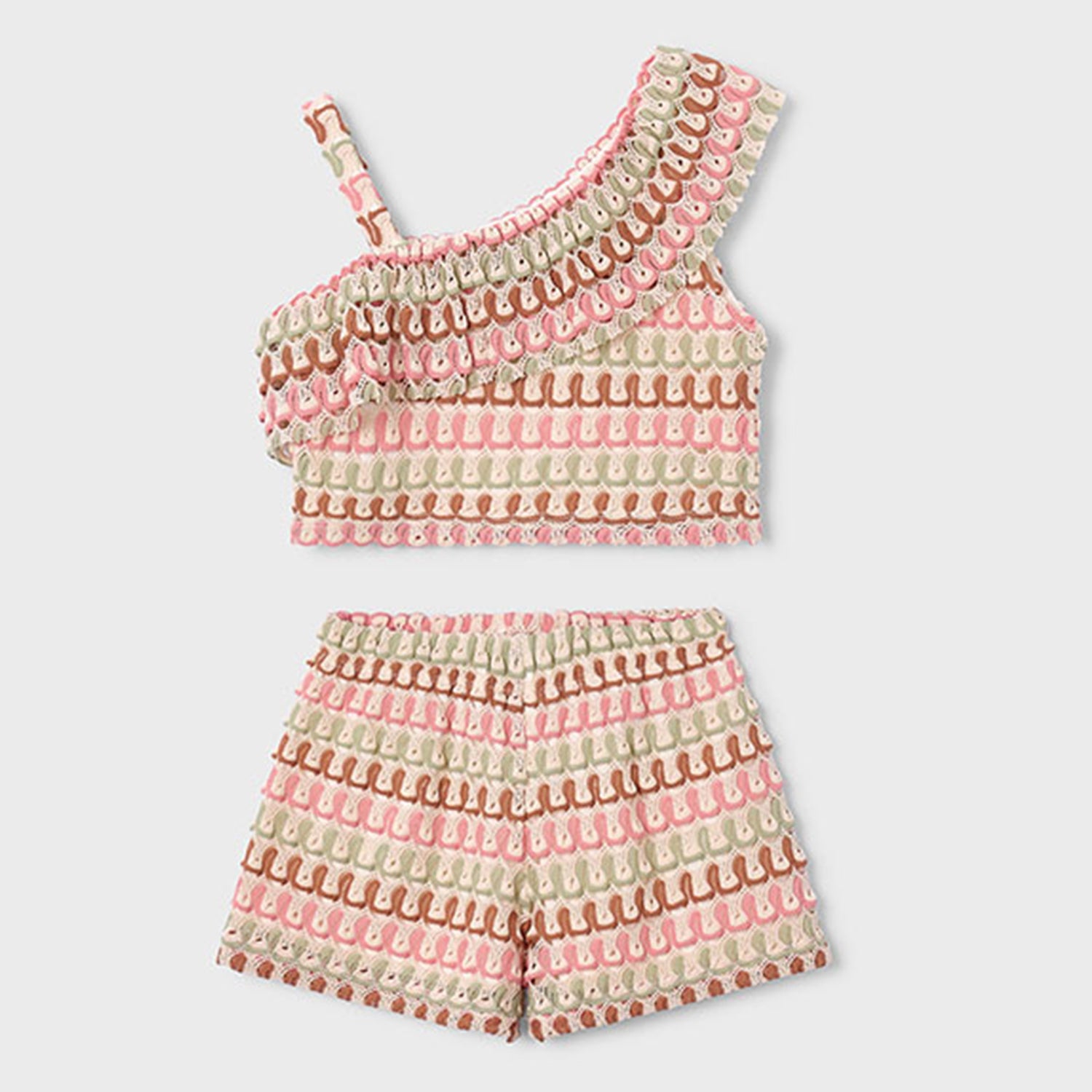 Tangerine Knit Short Set