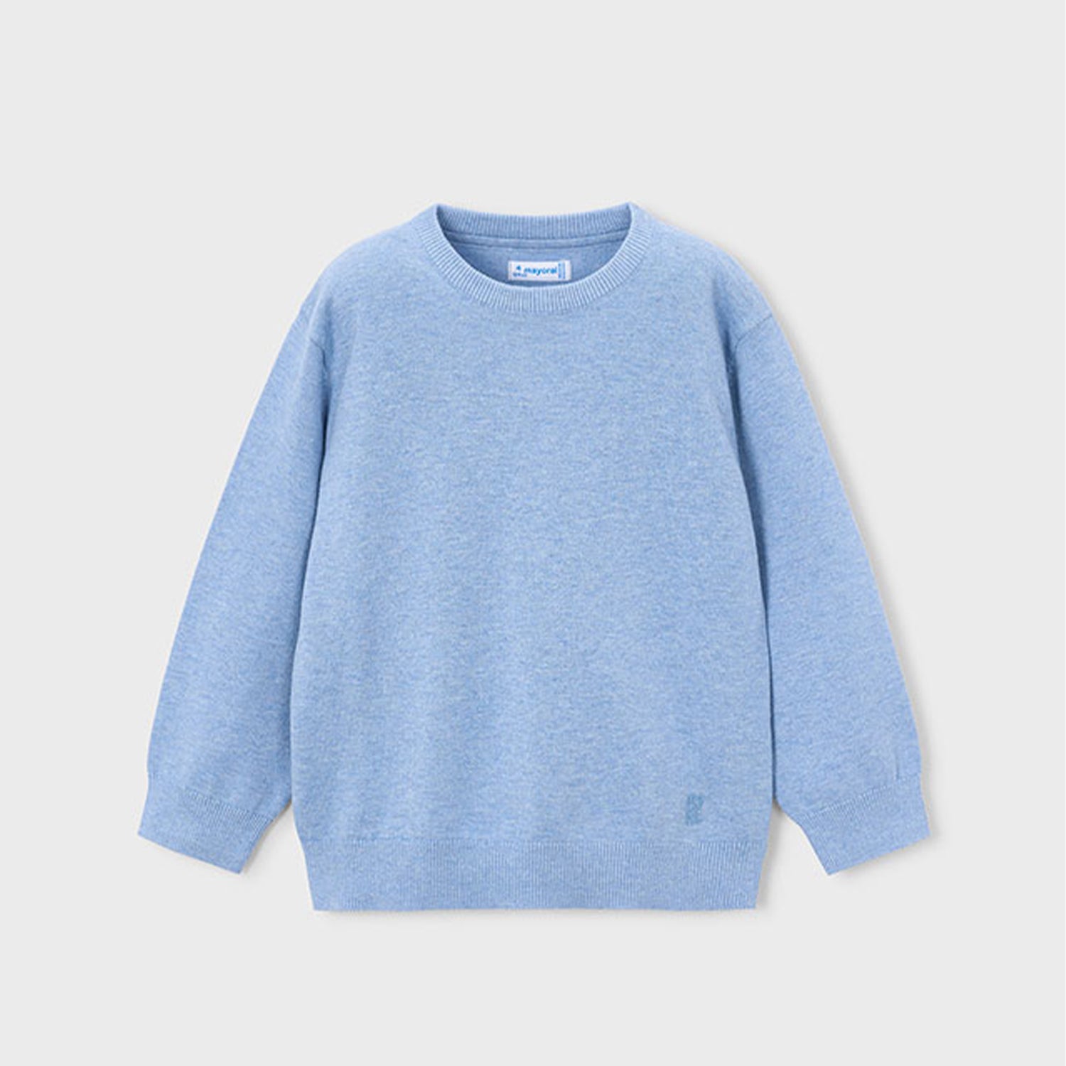Blue Crew Neck Jumper