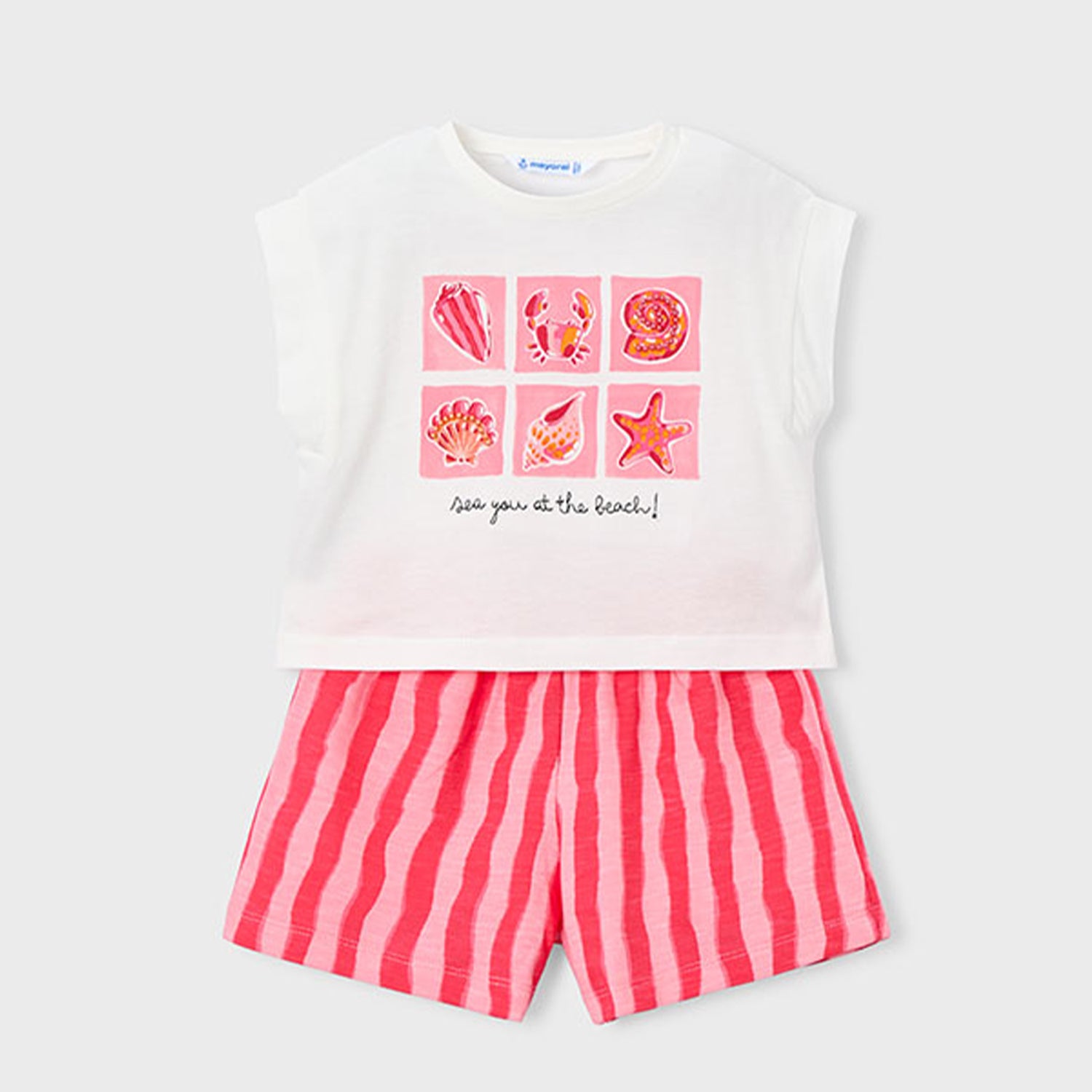 Red Stripe Short Set