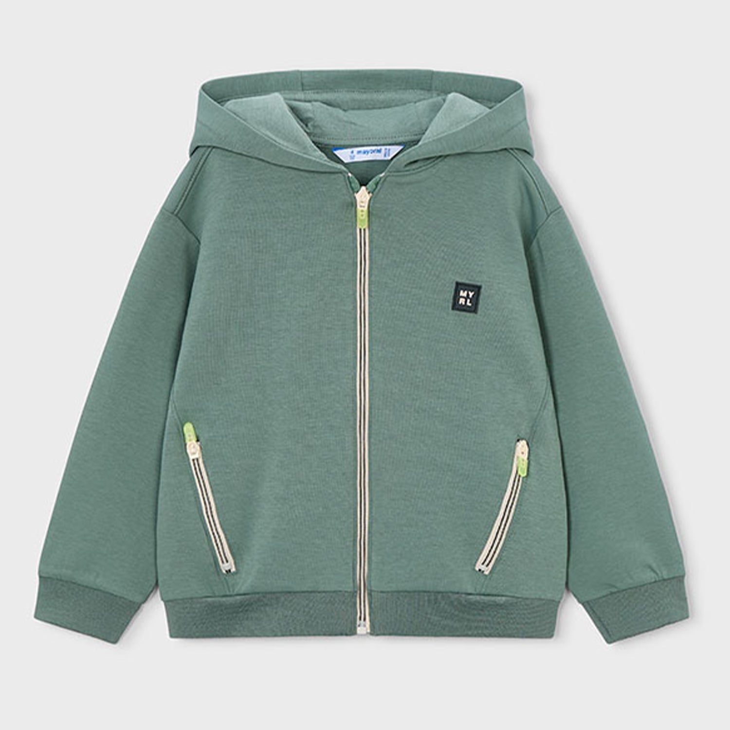 Khaki Sweat Hooded Short Set