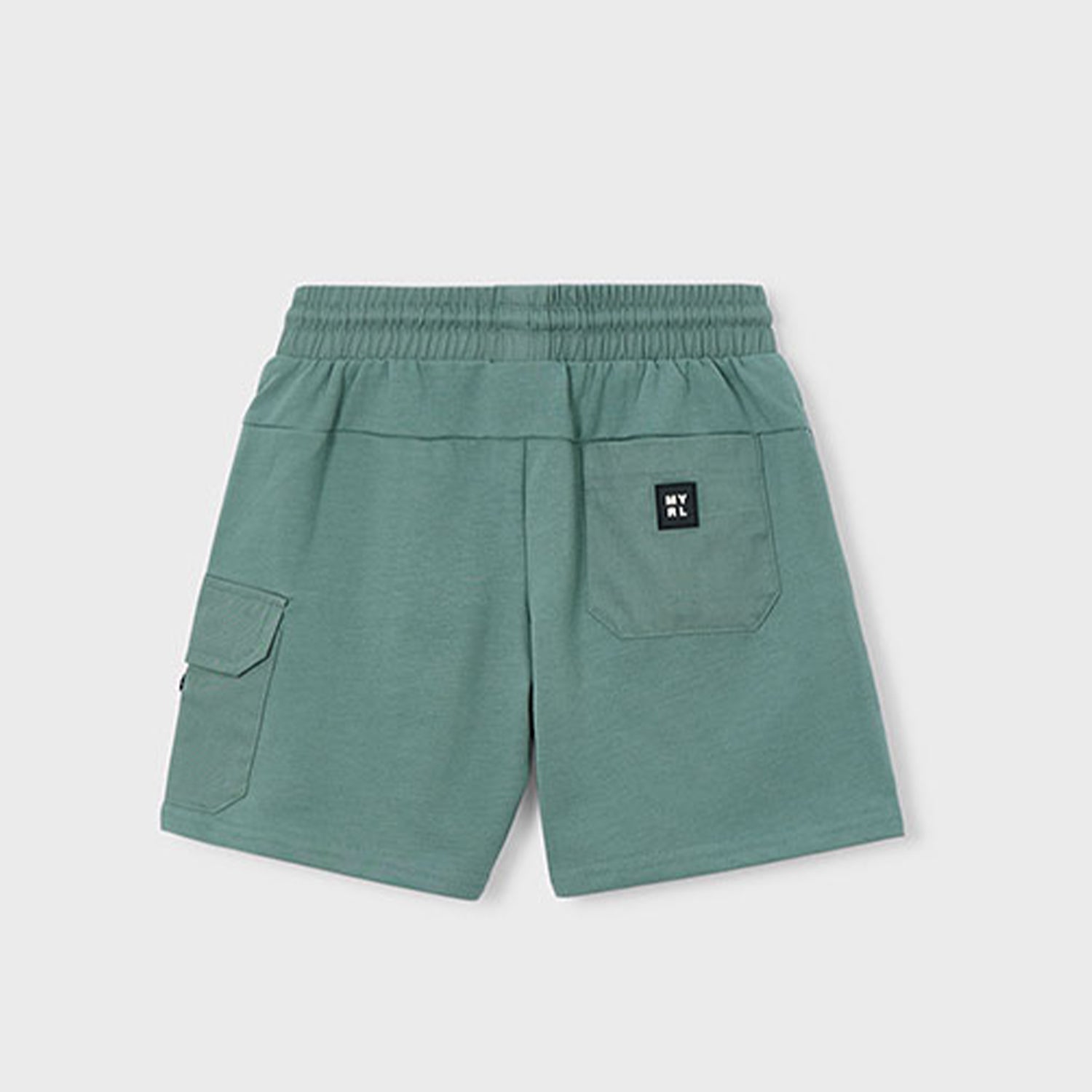 Khaki Sweat Hooded Short Set