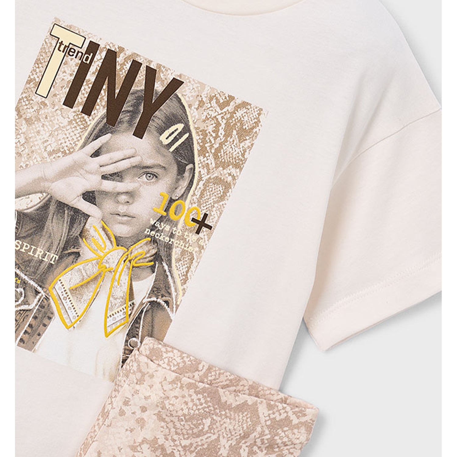 Beige Leopard Print Legging Set