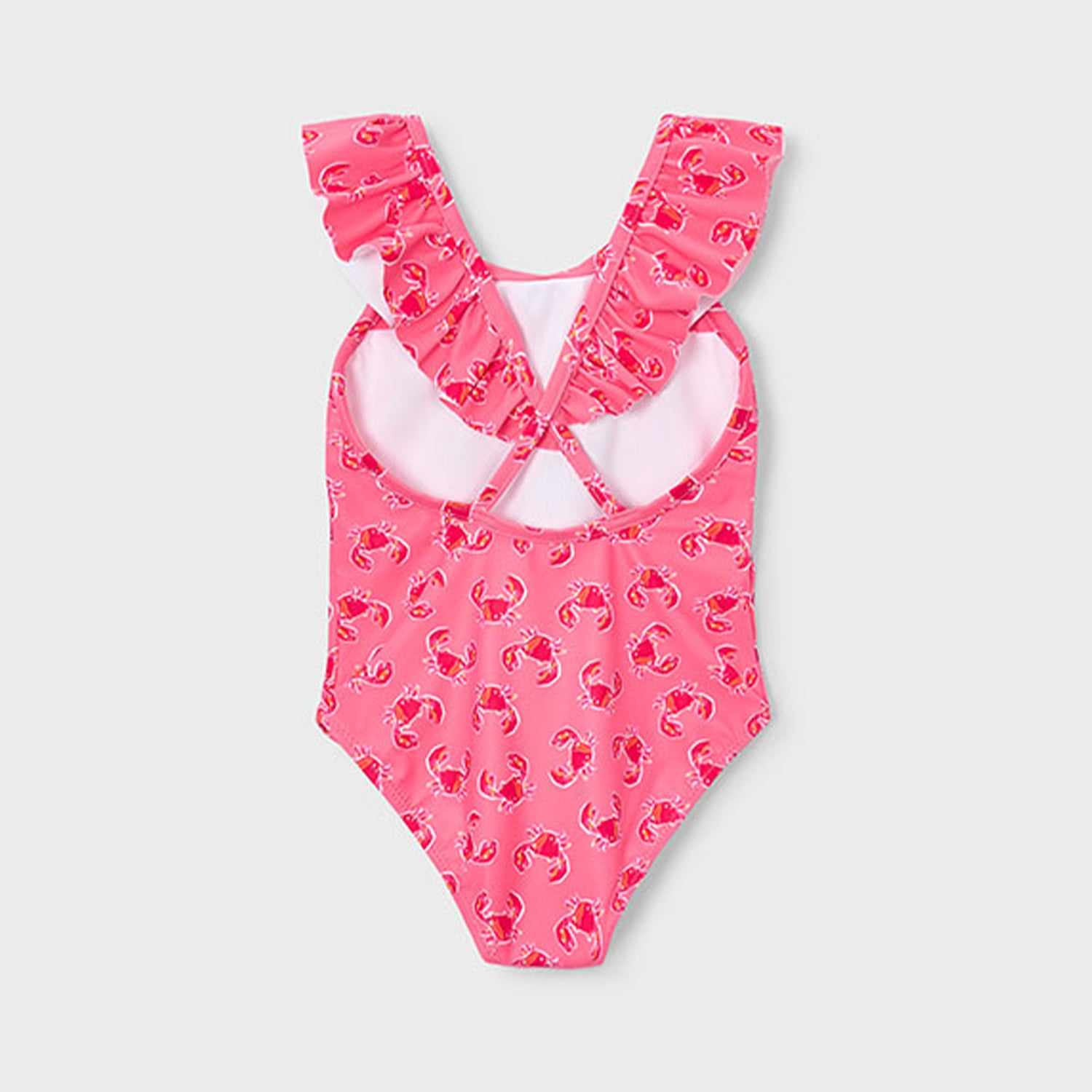 Pink Crab Print Swimsuit