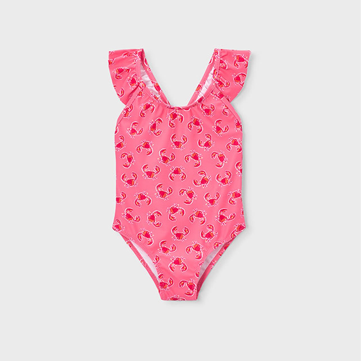 Pink Crab Print Swimsuit