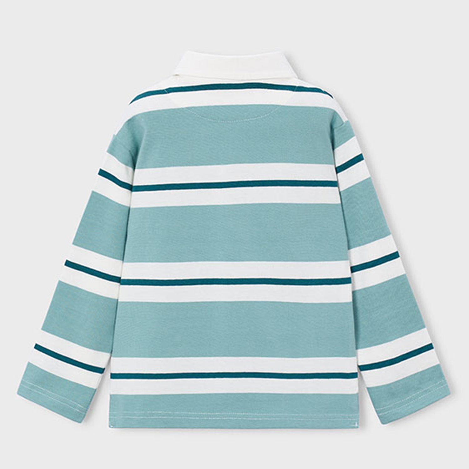 Aqua Block Stripe Polo