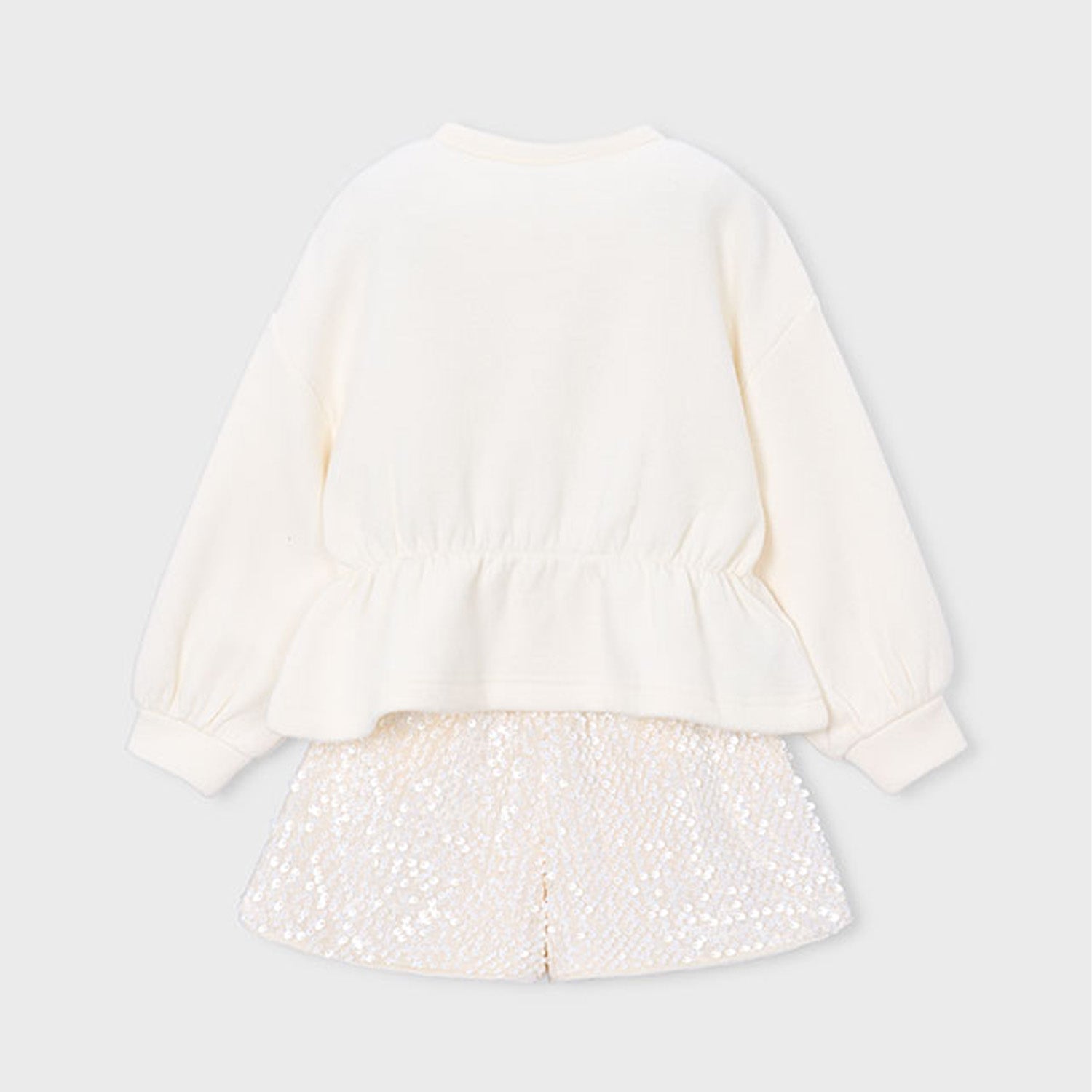 Ivory Sequin Short Set