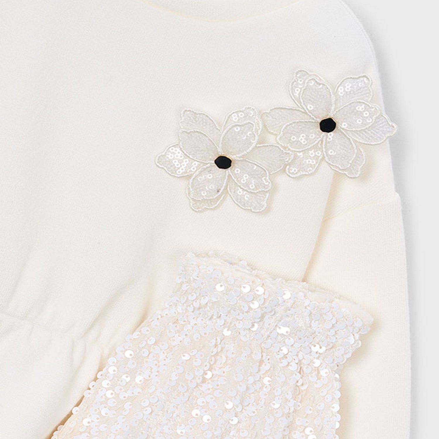 Ivory Sequin Short Set