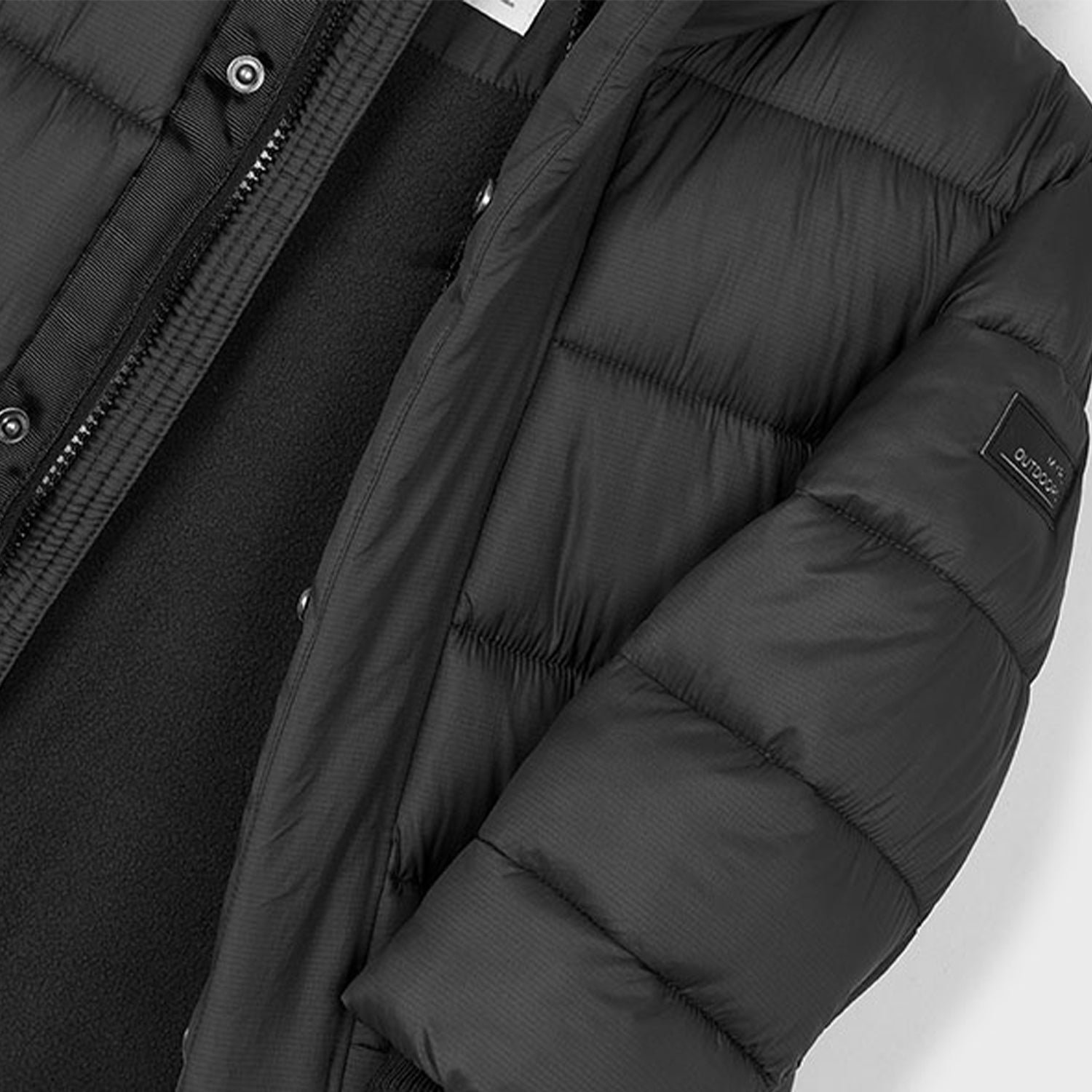 Black Long Puffer Coat