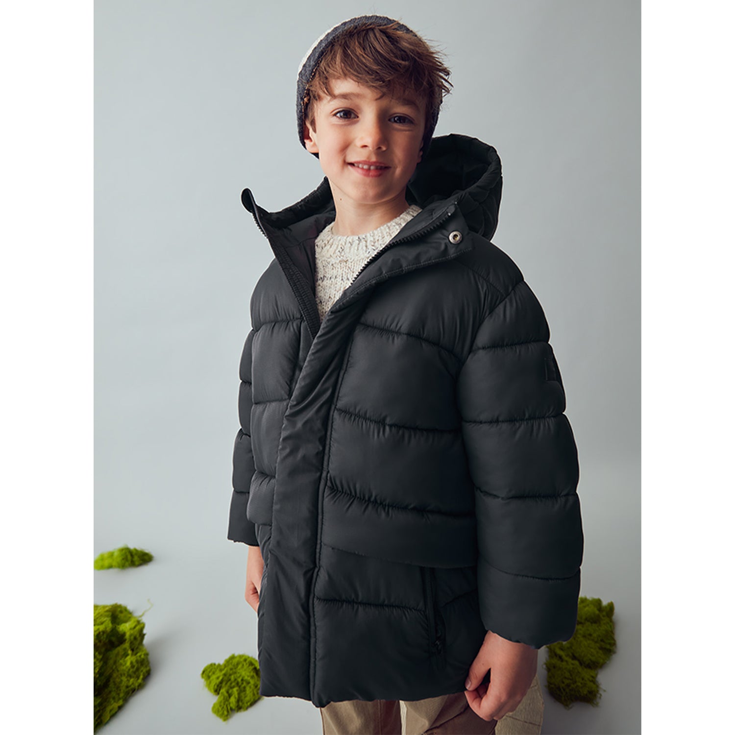 Black Long Puffer Coat
