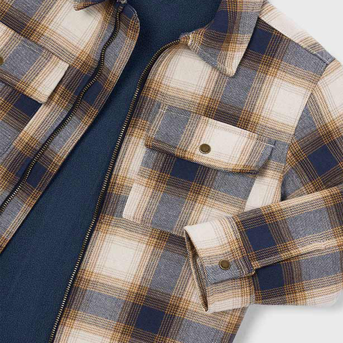 Blue & Beige Check Overshirt