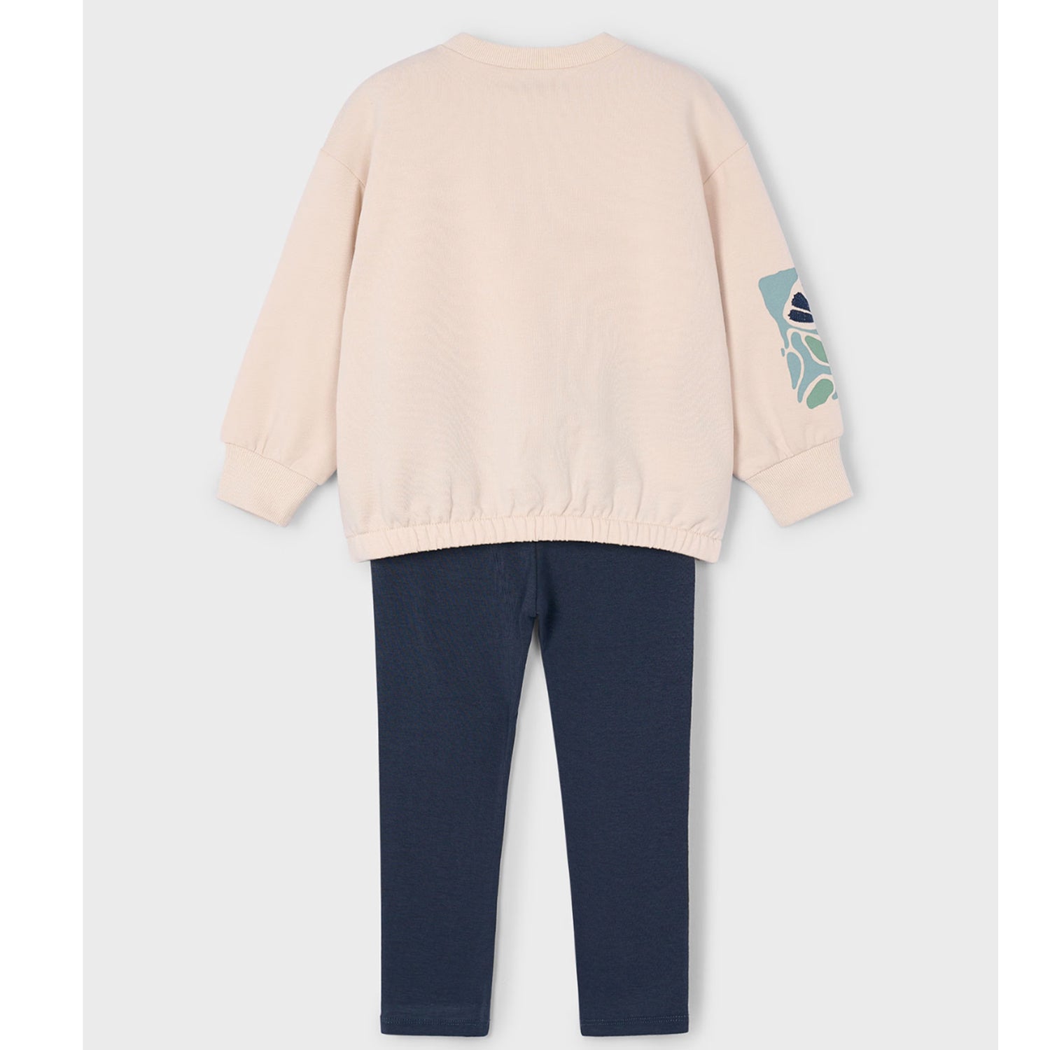 Beige & Navy Legging Set