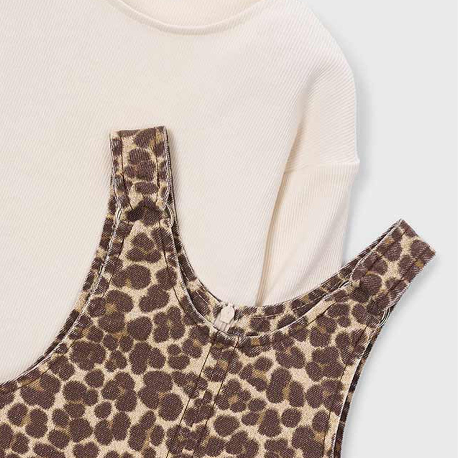 Leopard Print Pinafore Dress
