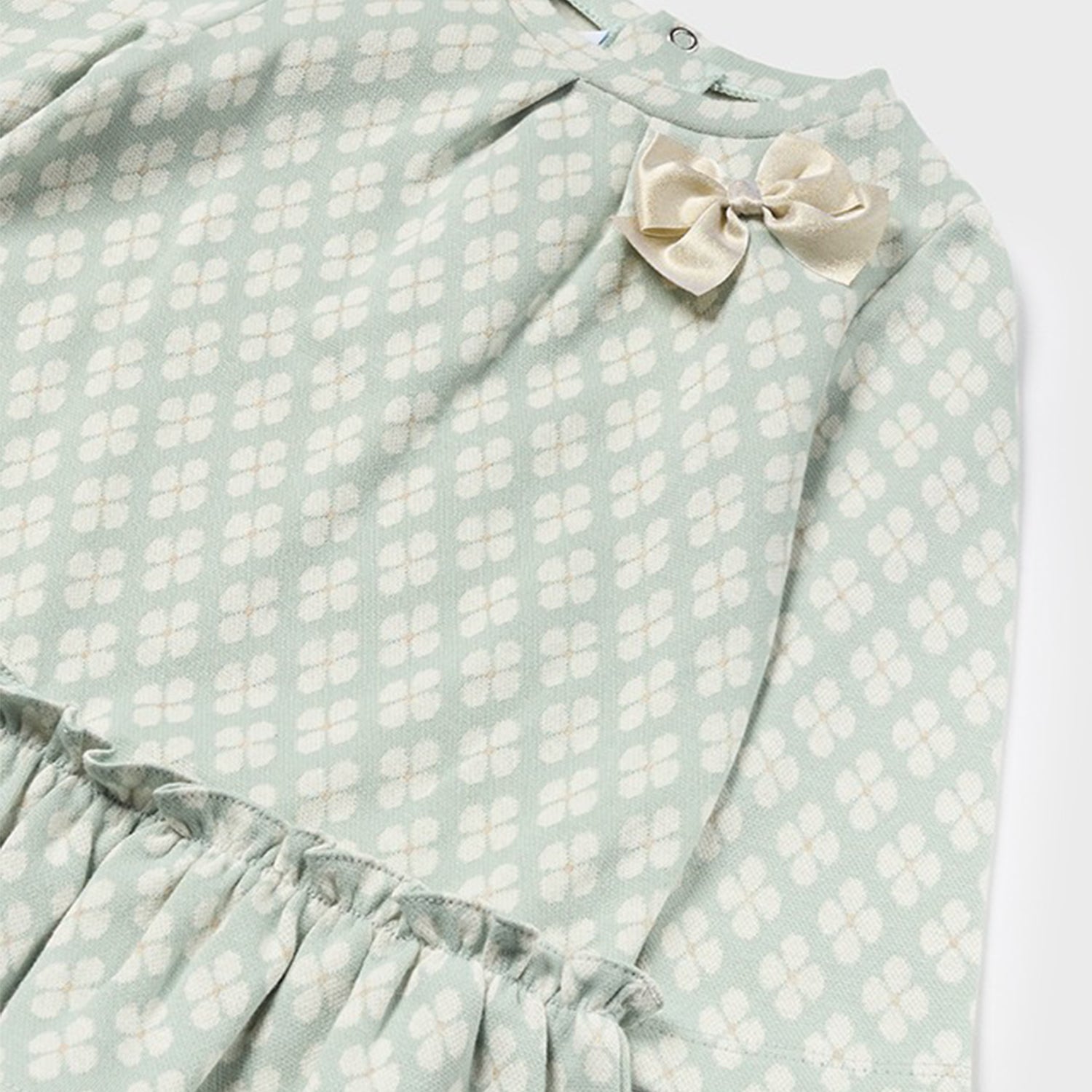 Sage Green Patterned Dress