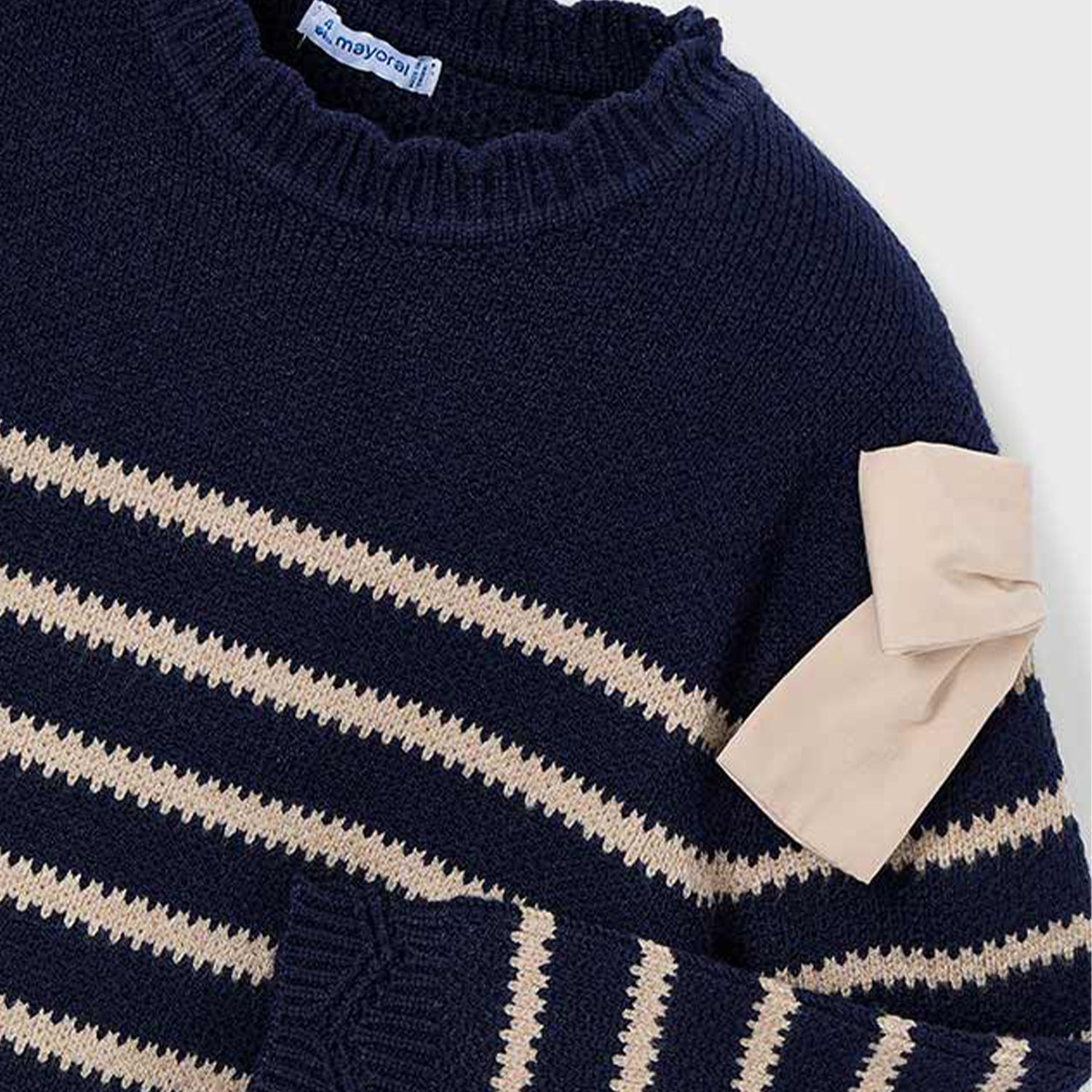 Navy Stripe Knit Dress