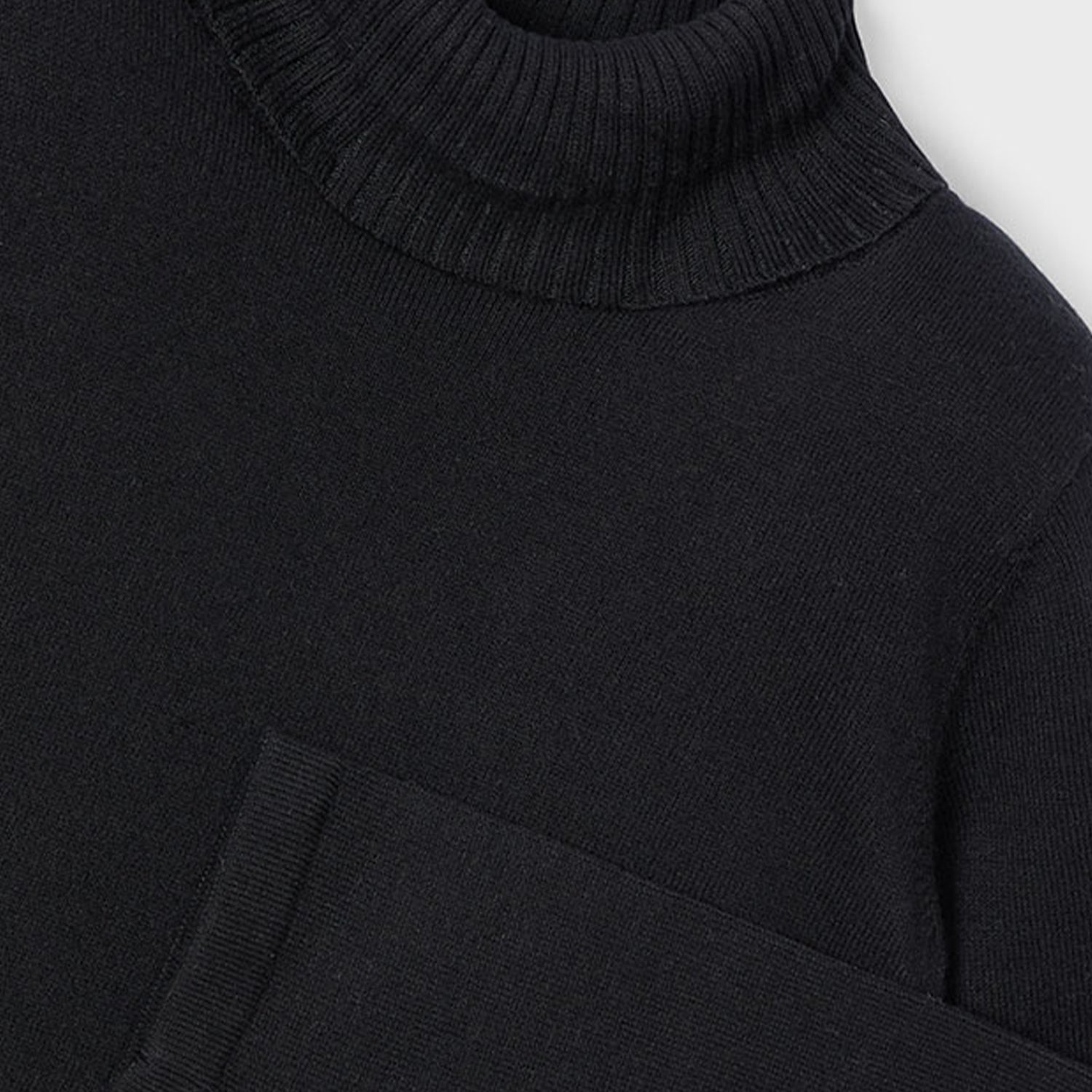 Black Roll Neck Jumper