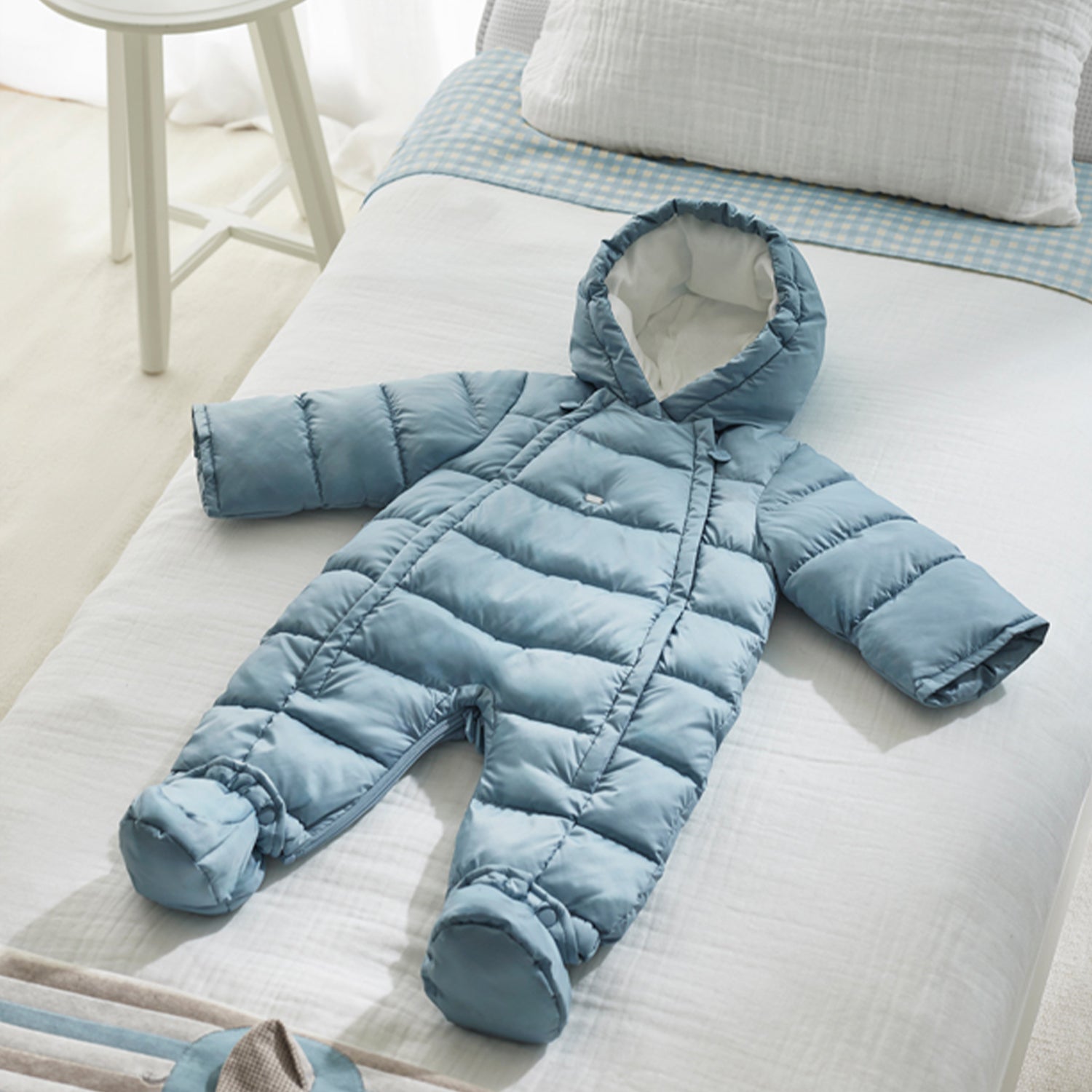 Blue Padded Snowsuit