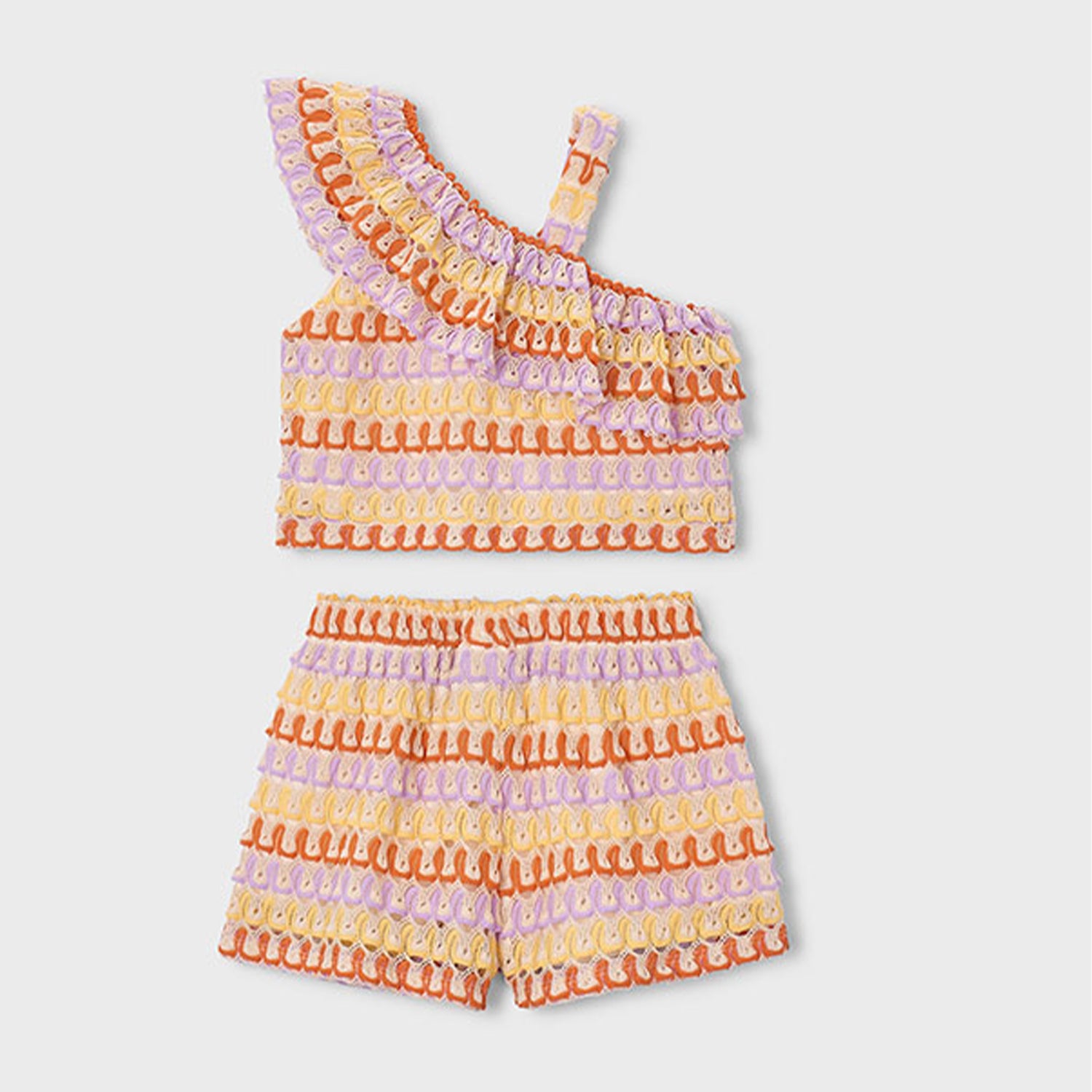 Lilac Knit Short Set