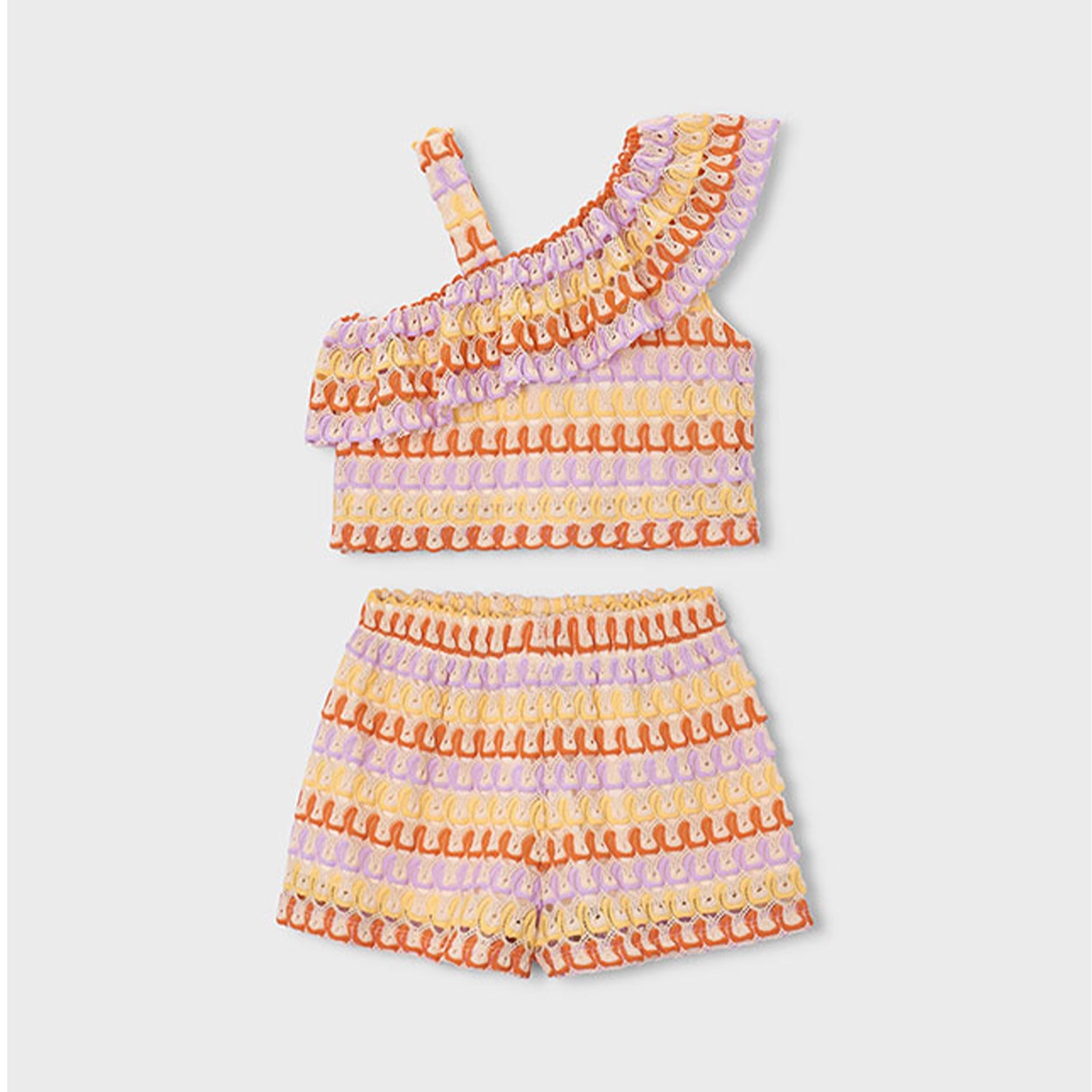 Lilac Knit Short Set