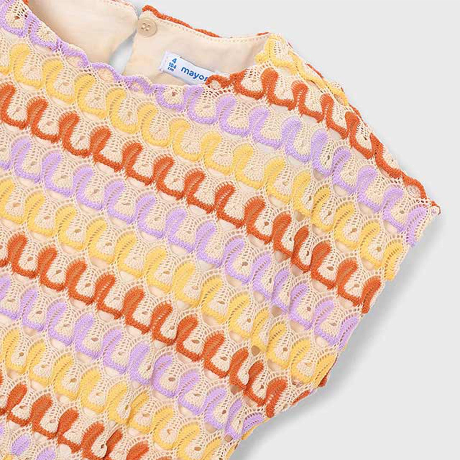 Lilac Lace Patterned Dress