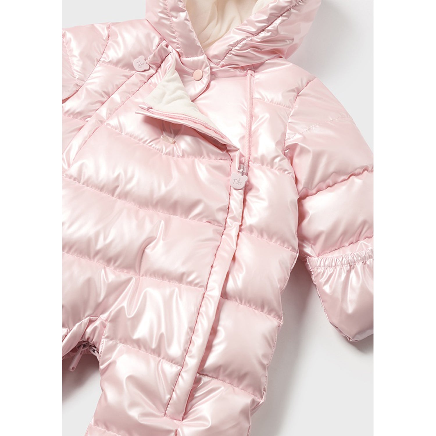 Pearl Pink Padded Snowsuit