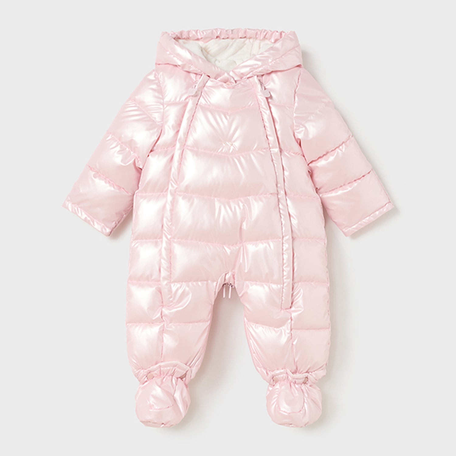 Pearl Pink Padded Snowsuit