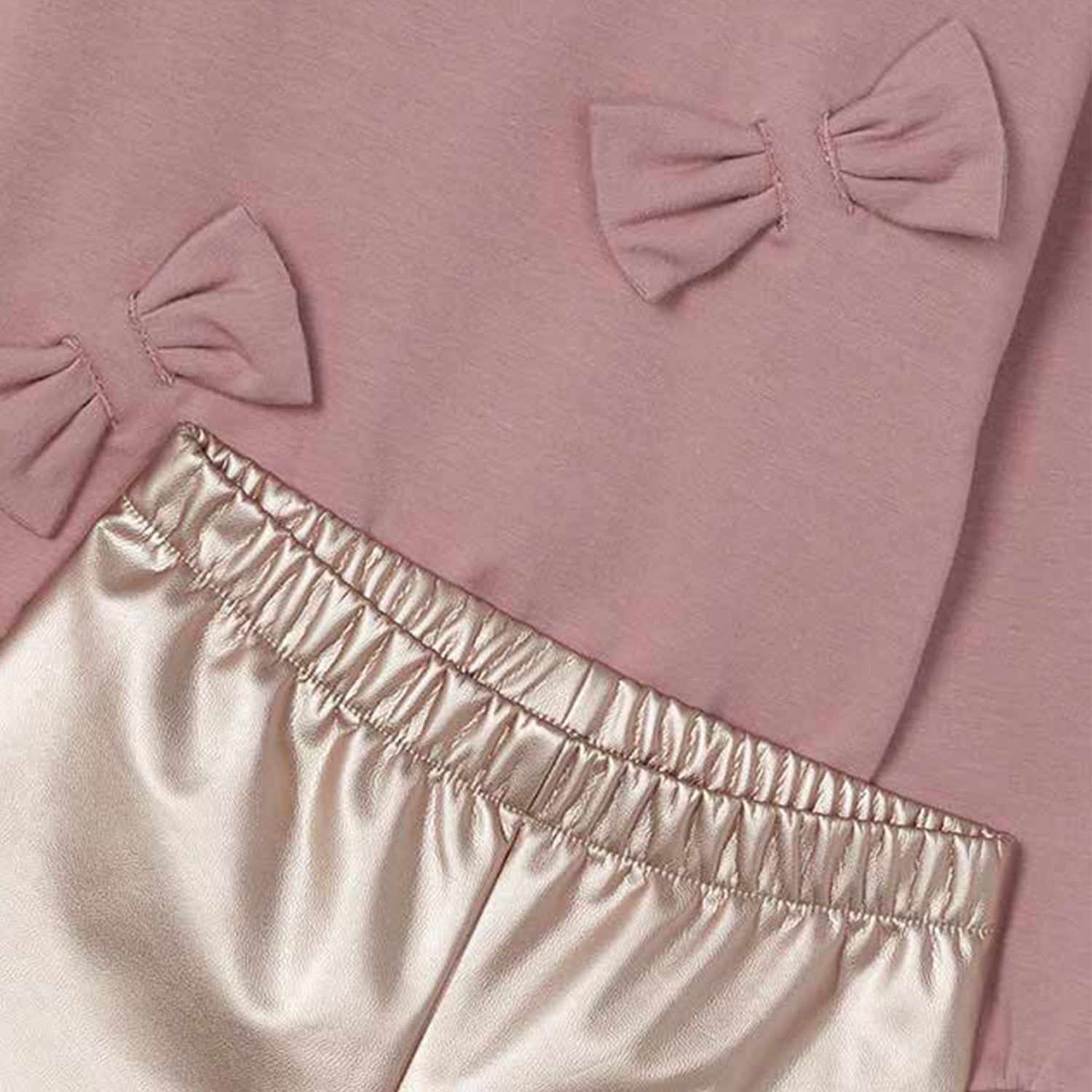 Pink & Gold Metallic Legging Set
