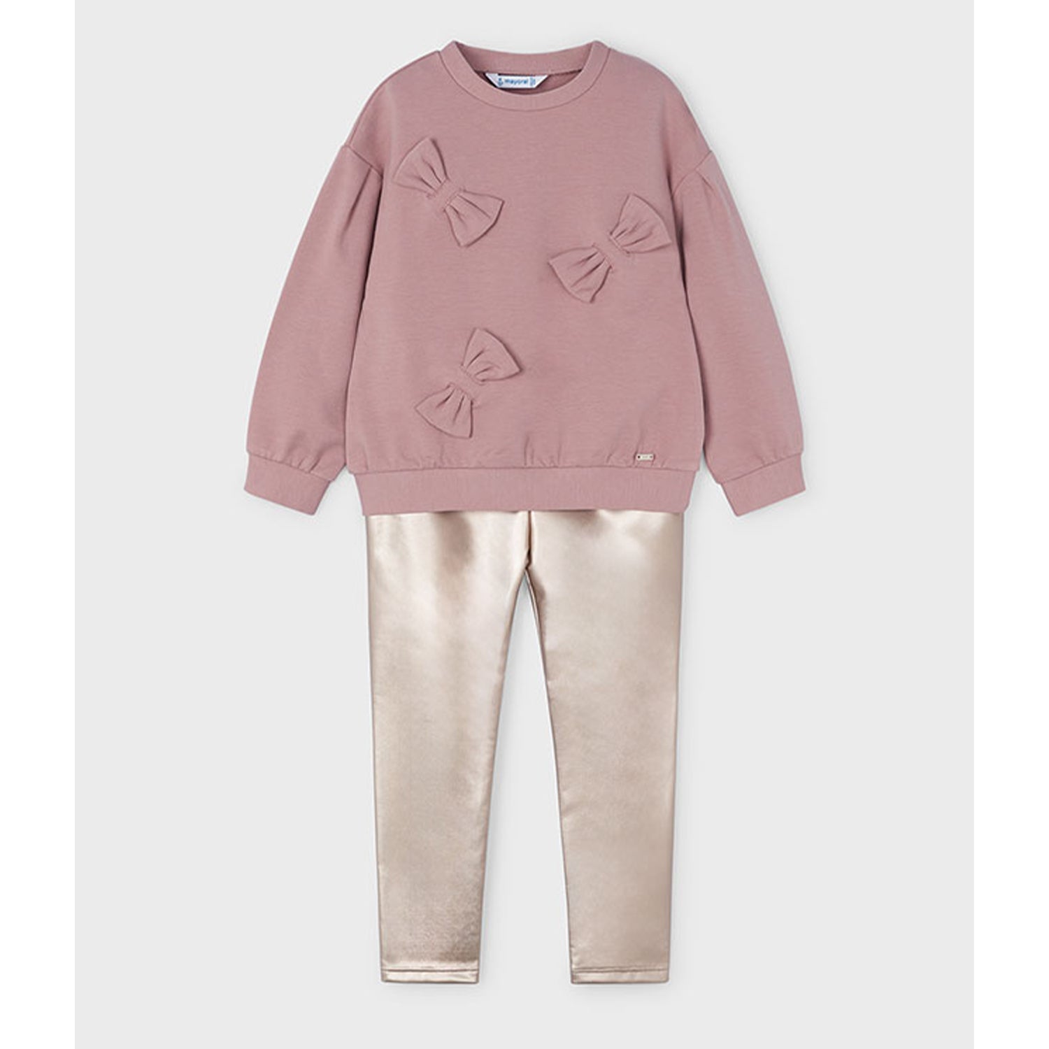 Pink & Gold Metallic Legging Set