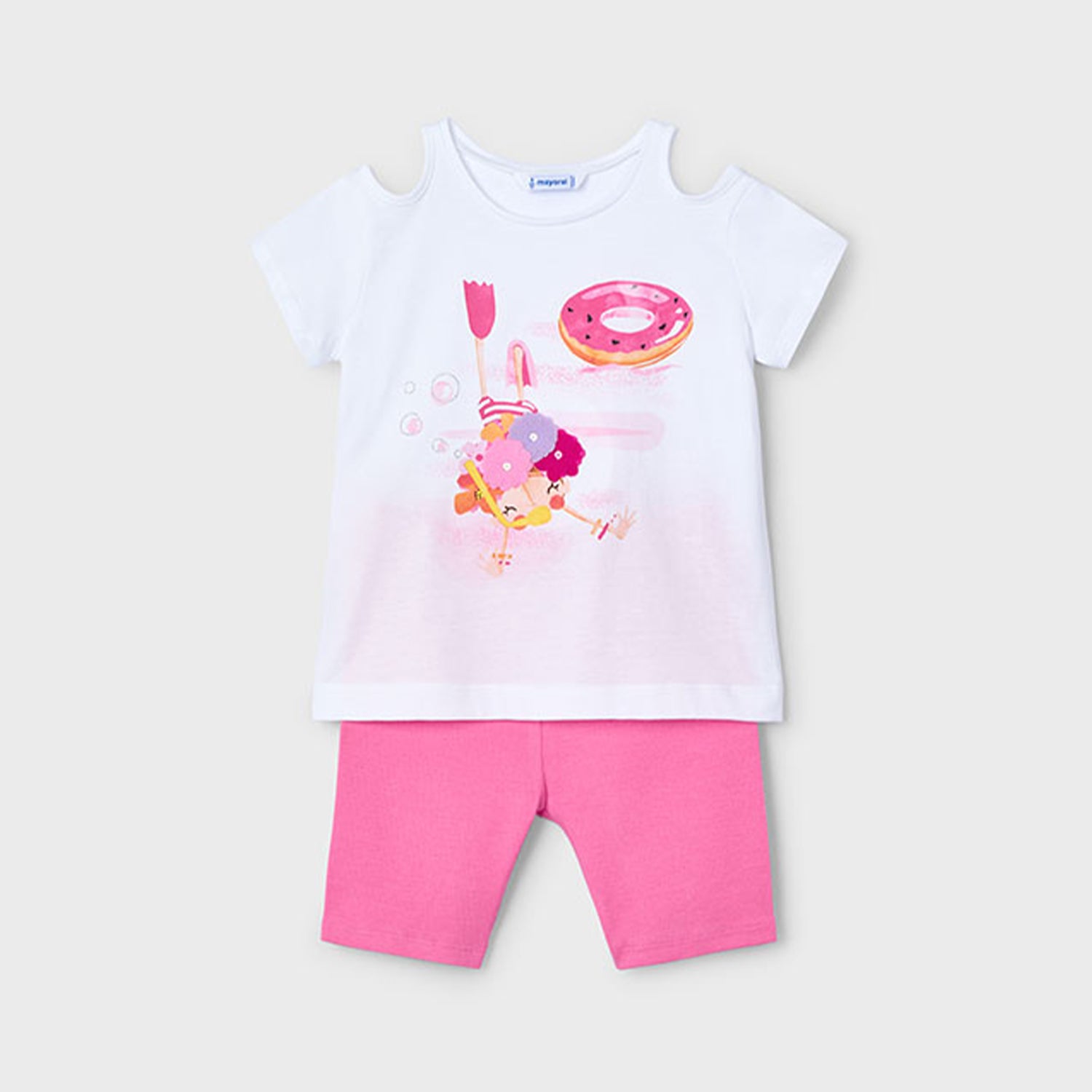Pink Diver Cycling Short Set