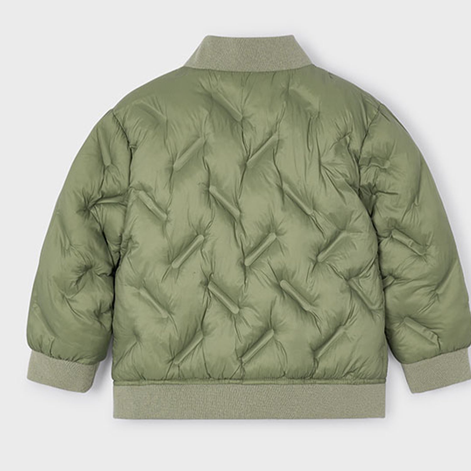 Pistachio Padded Bomber Jacket