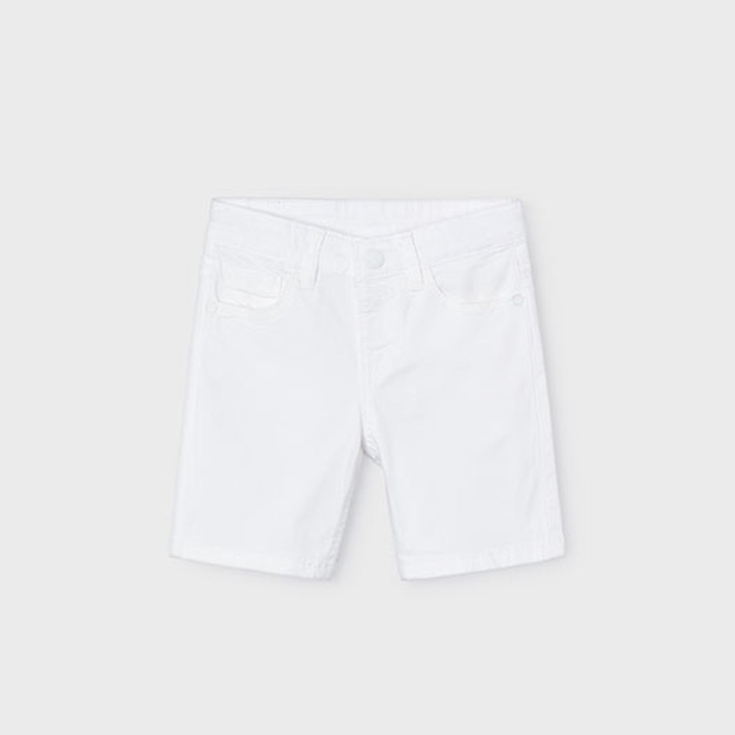 White Twill Shorts