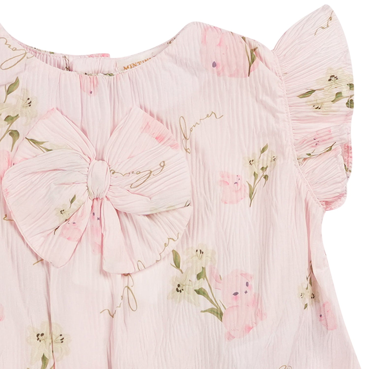 Pink Crepe Blouse & Shorts