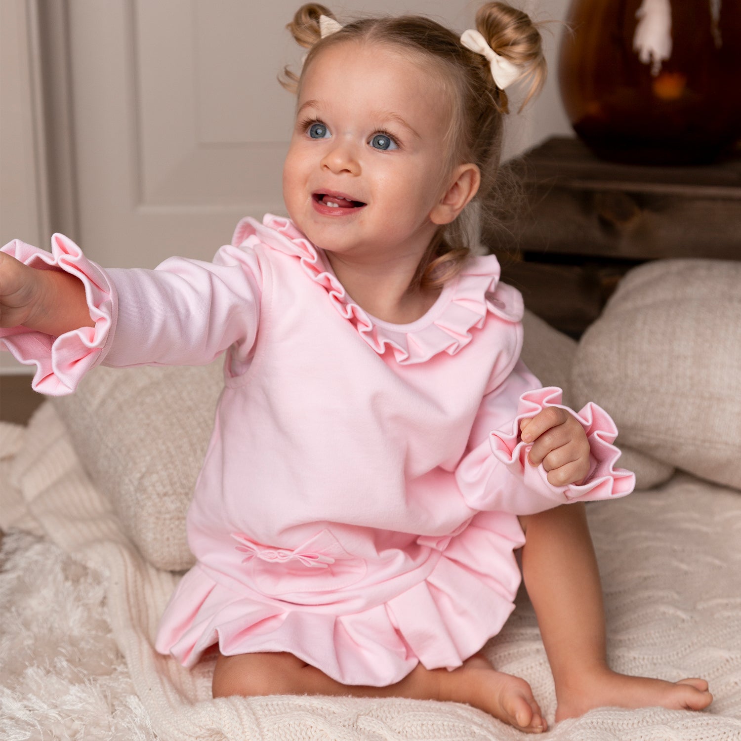 Pink Pinafore Dress & Top