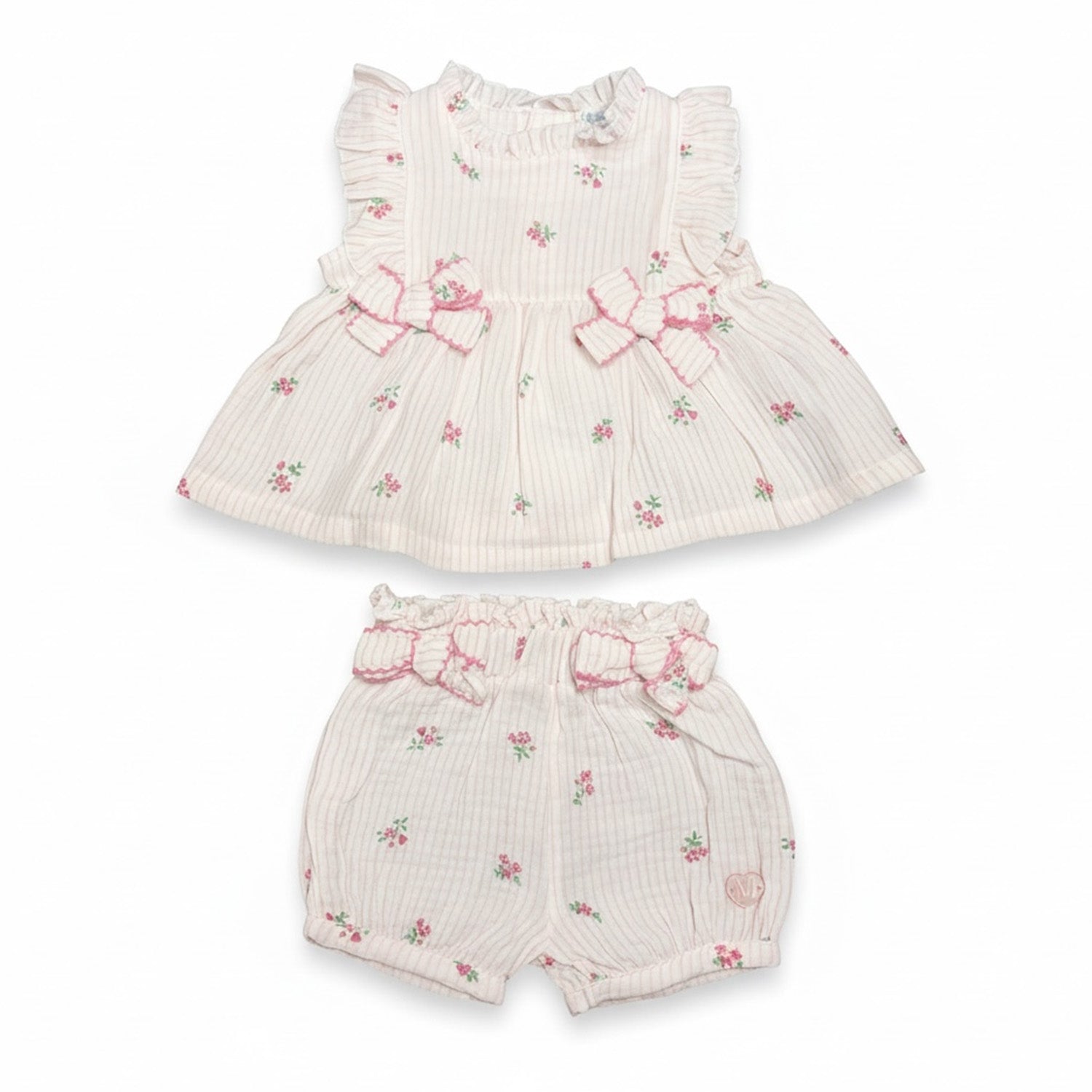 Floral Stripe Bloomer Set