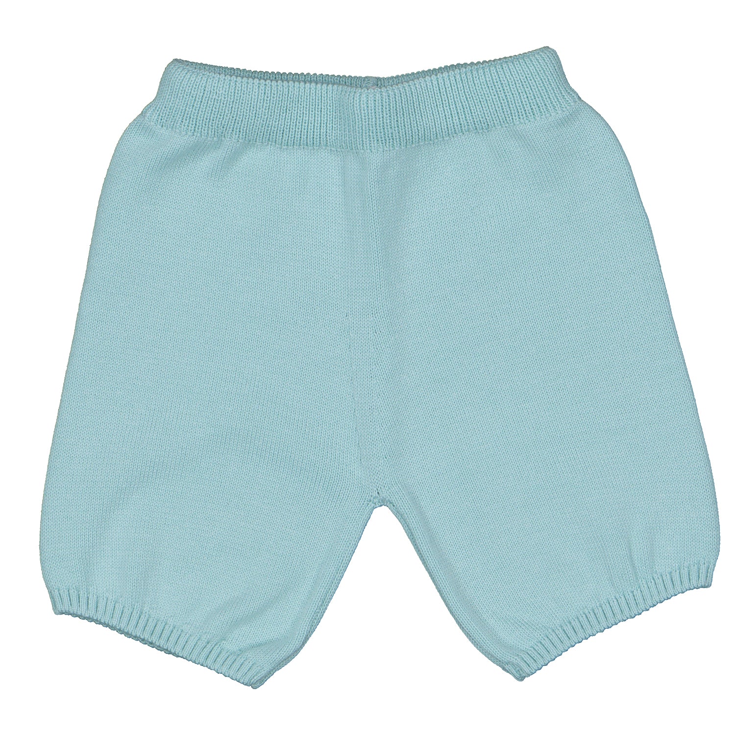 Aqua & Ivory Knit Polo Short Set