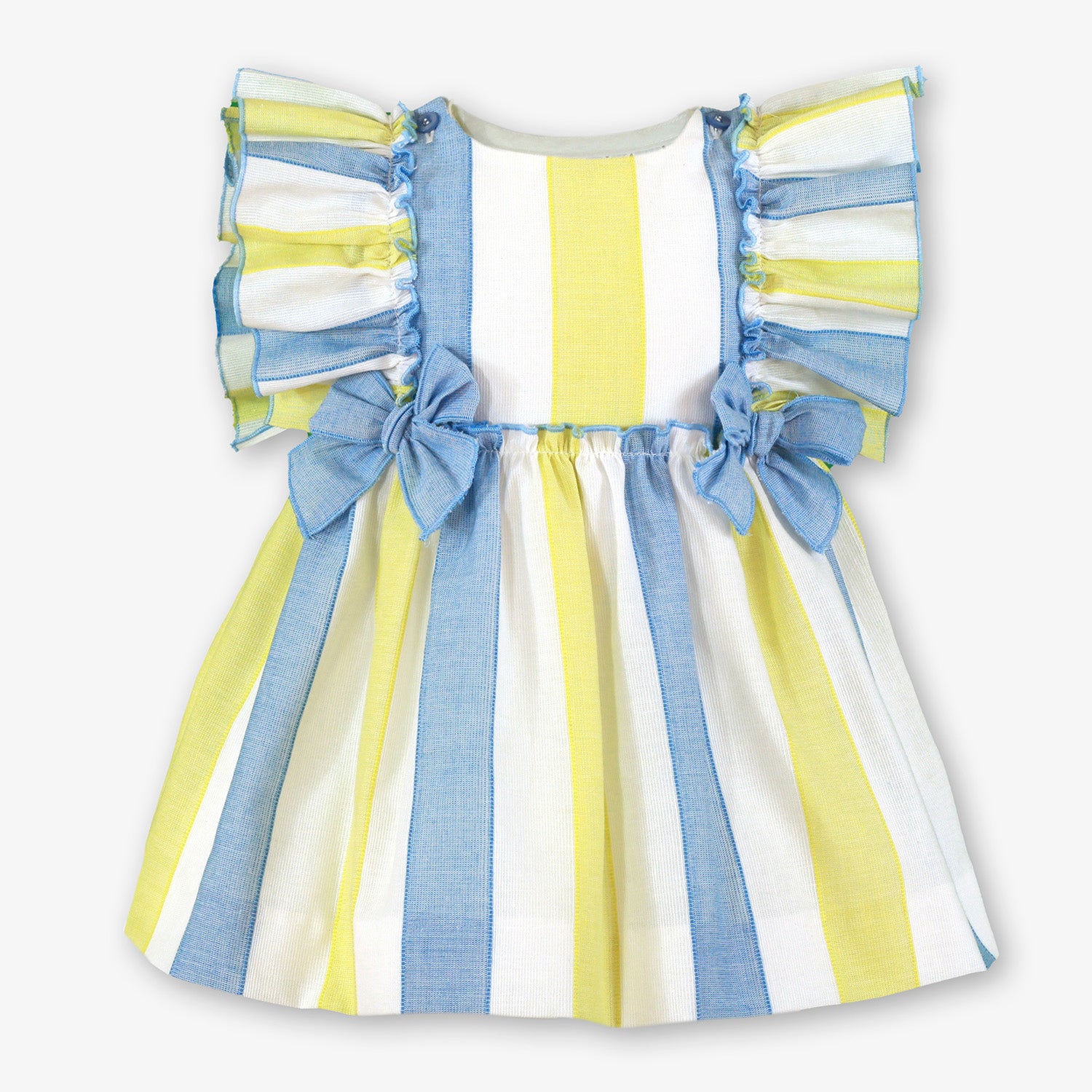Baby Girls Lime Stripe Dress