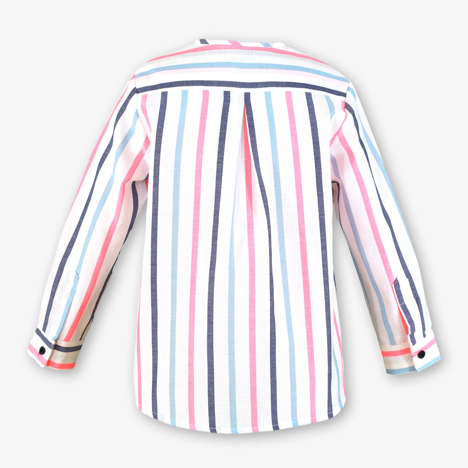 Boys Pink & Blue Stripe Short Set