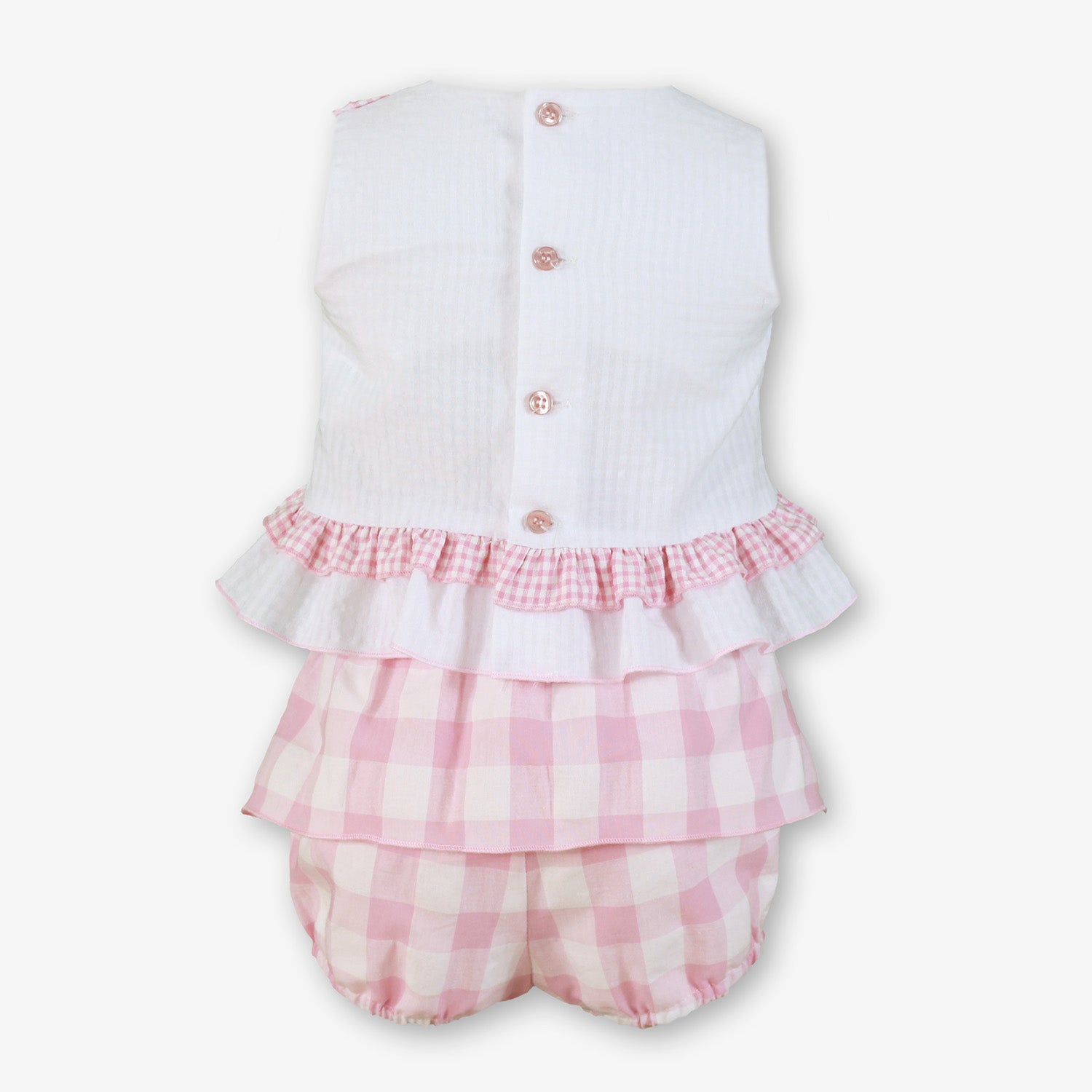 Pink Check Short Set