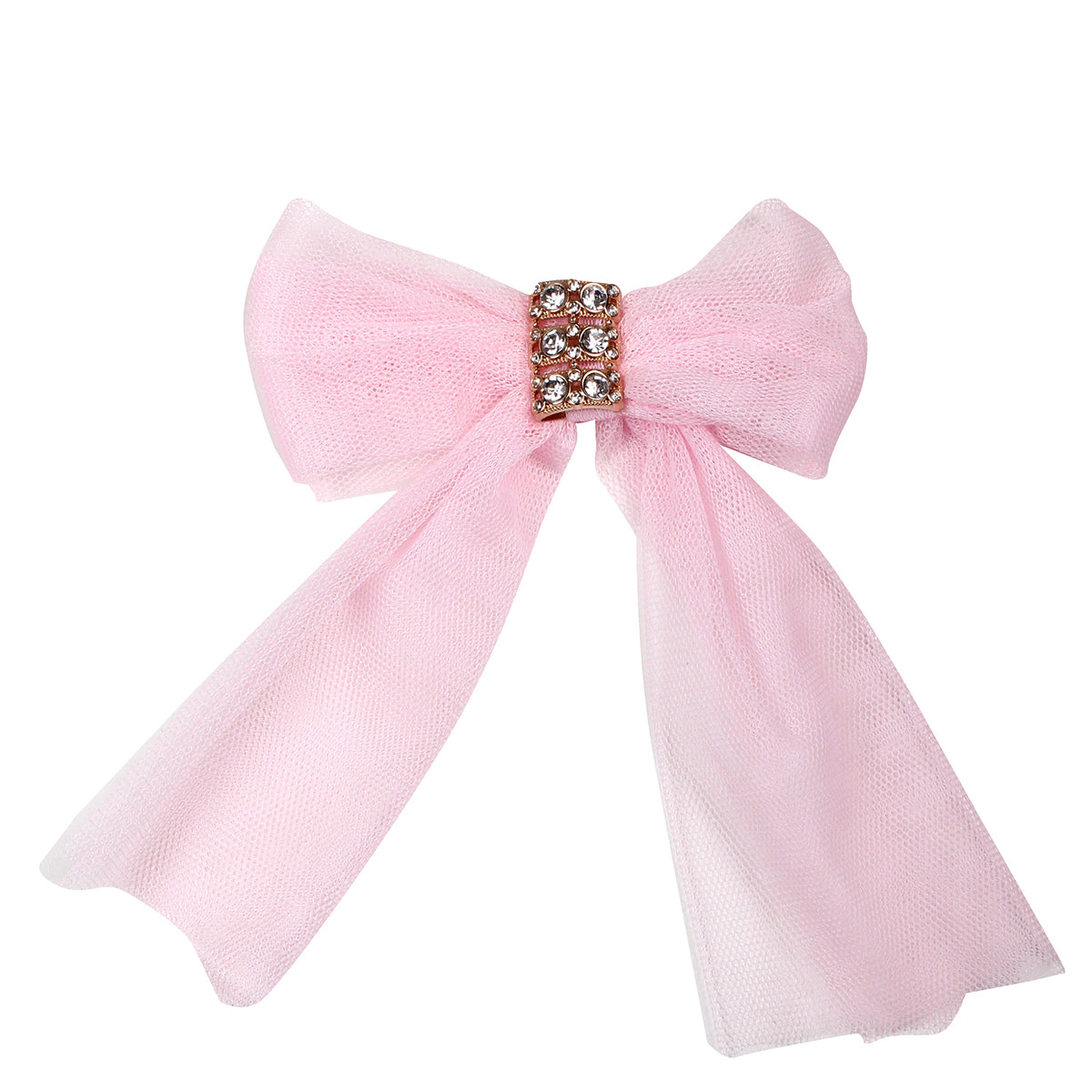 Pink Tulle Hair Clip