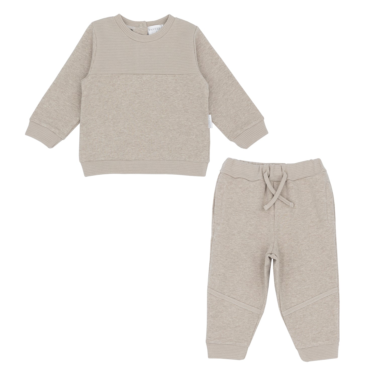 Beige Waffle Tracksuit