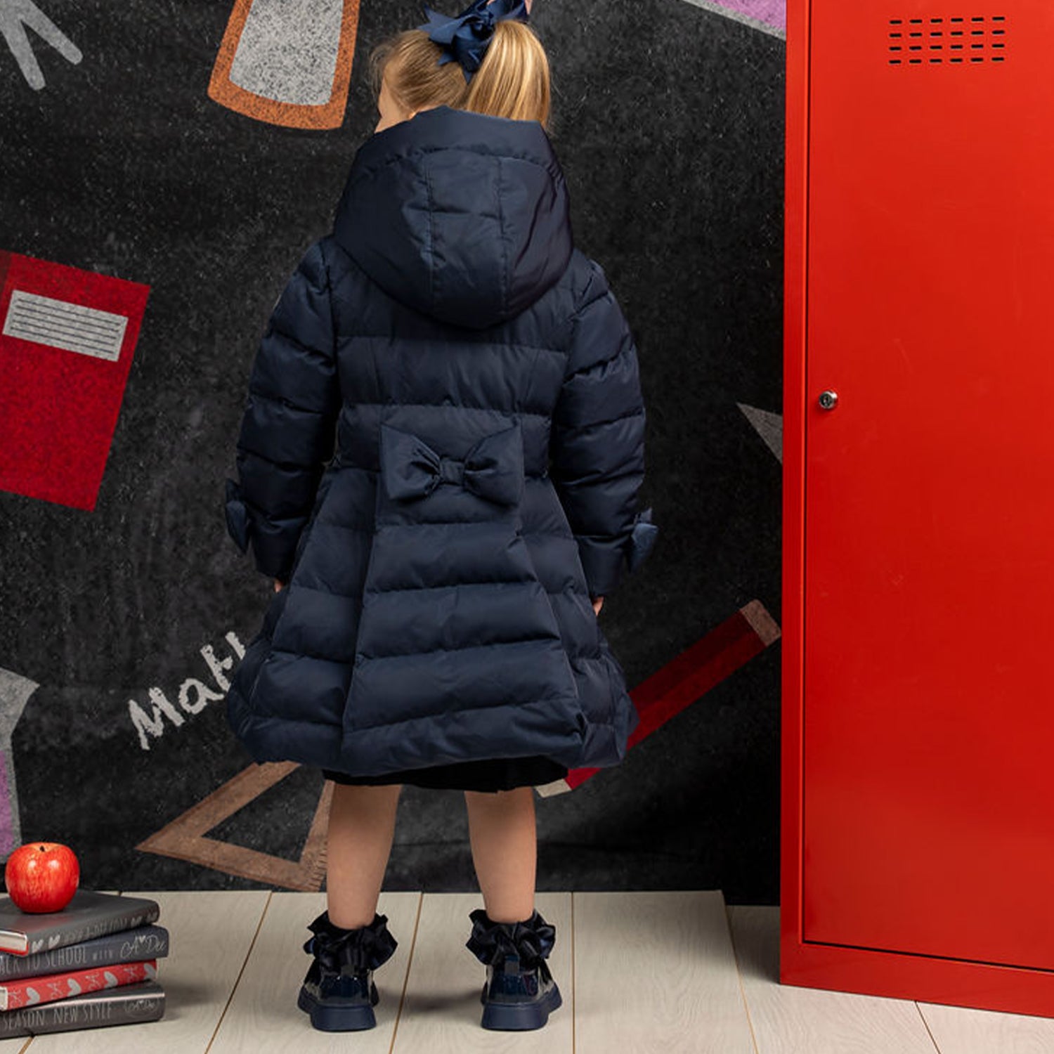 Navy Padded School Coat
