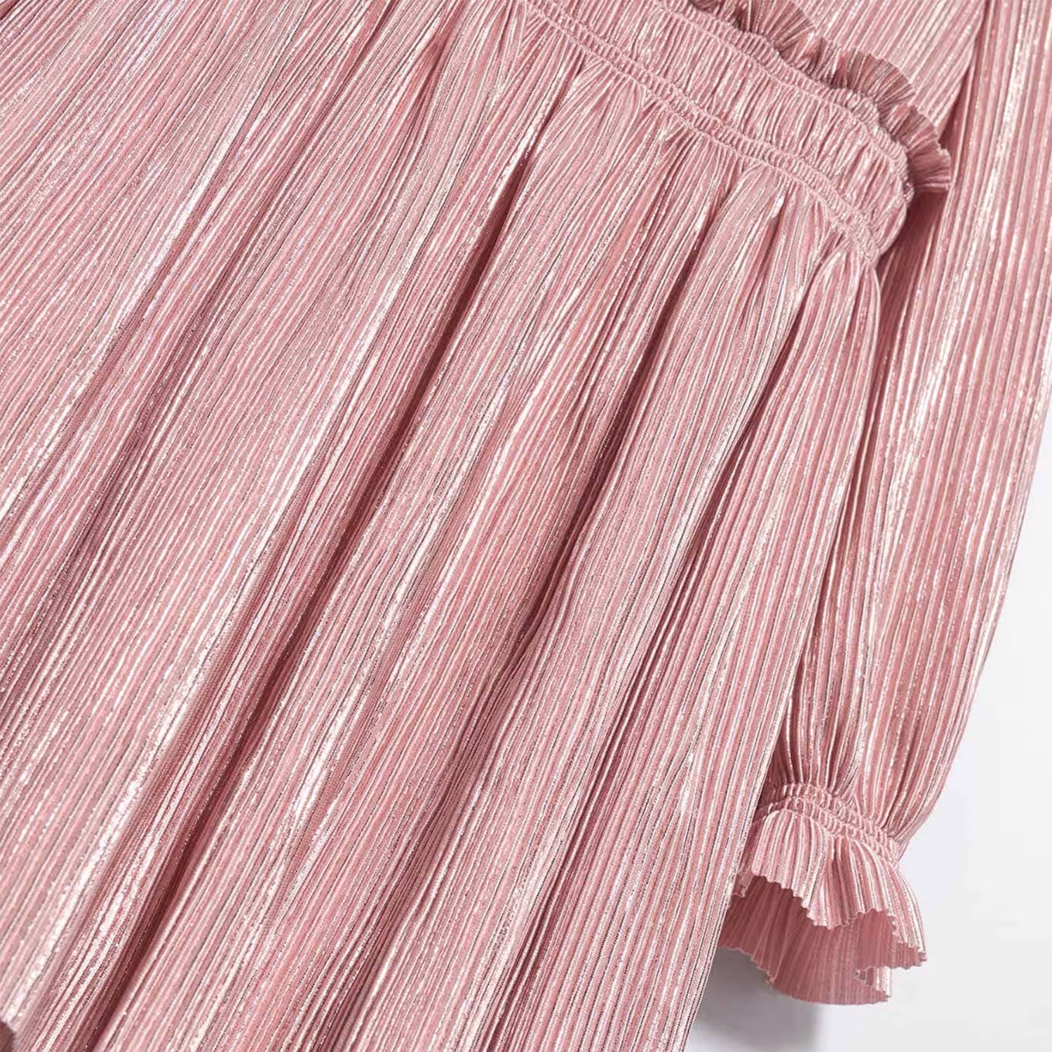 Pink Pleat Dress