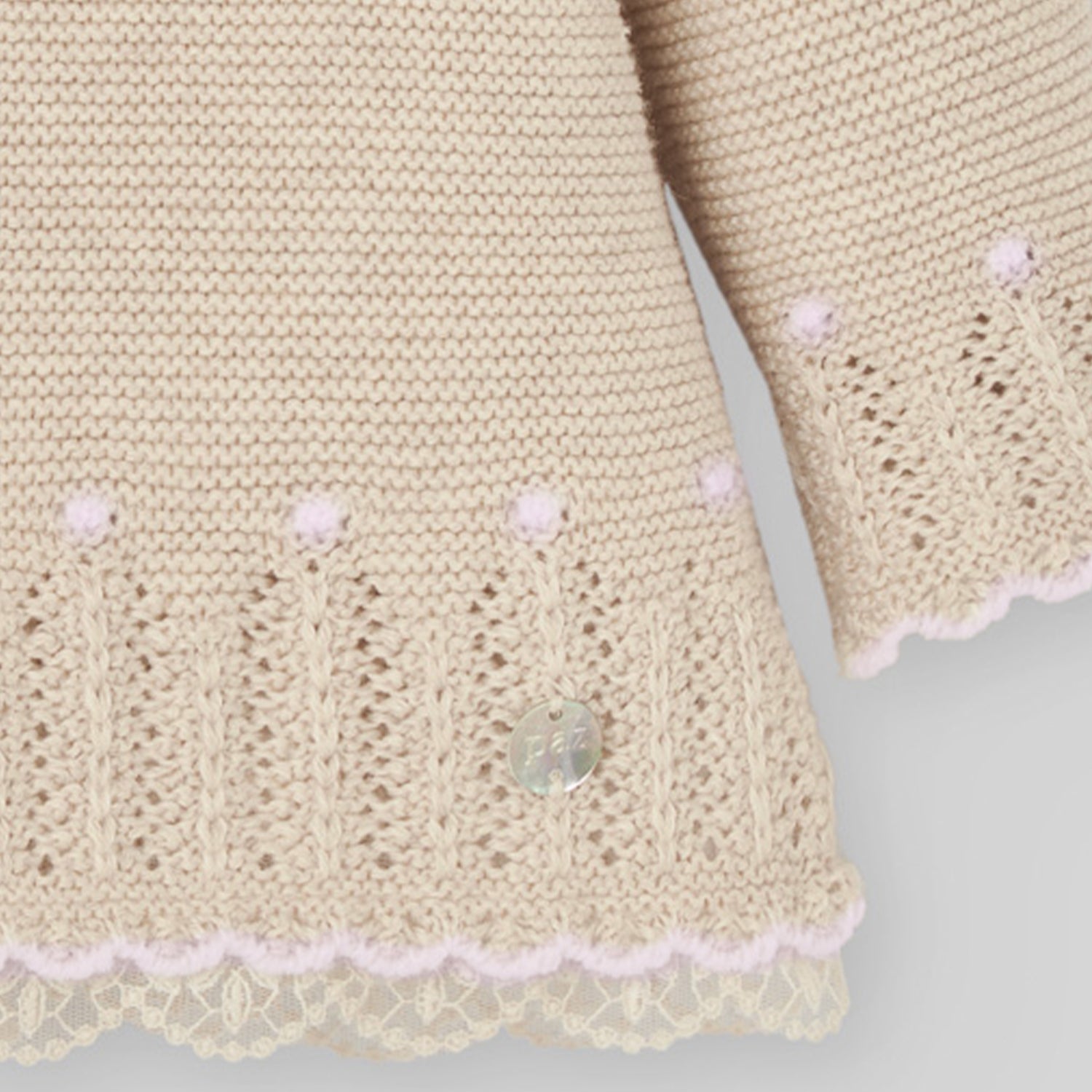 Beige & Pink Trim Set